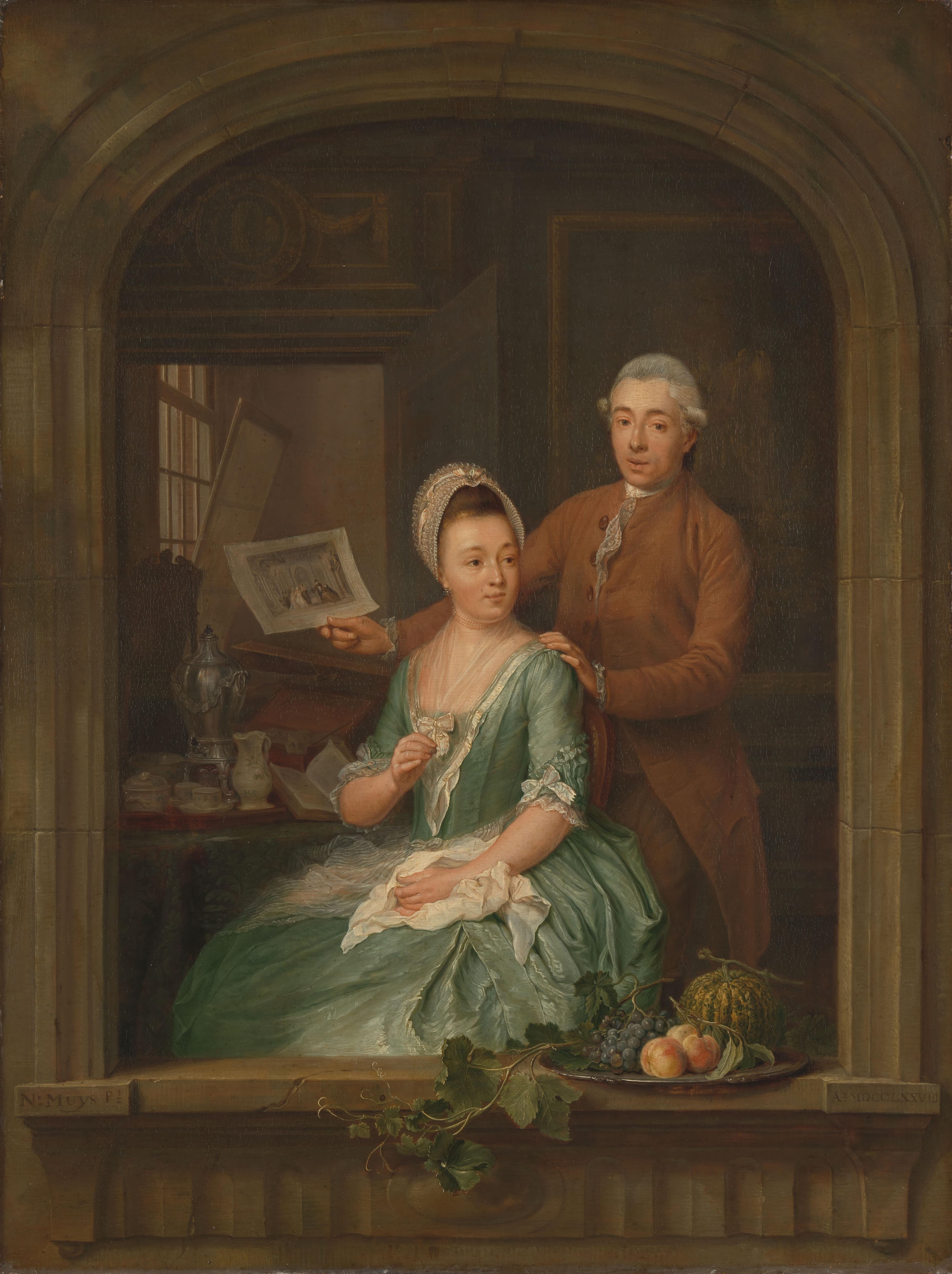 Portrait of Robert Muys and Maria Nozeman — Nicolaes Muys