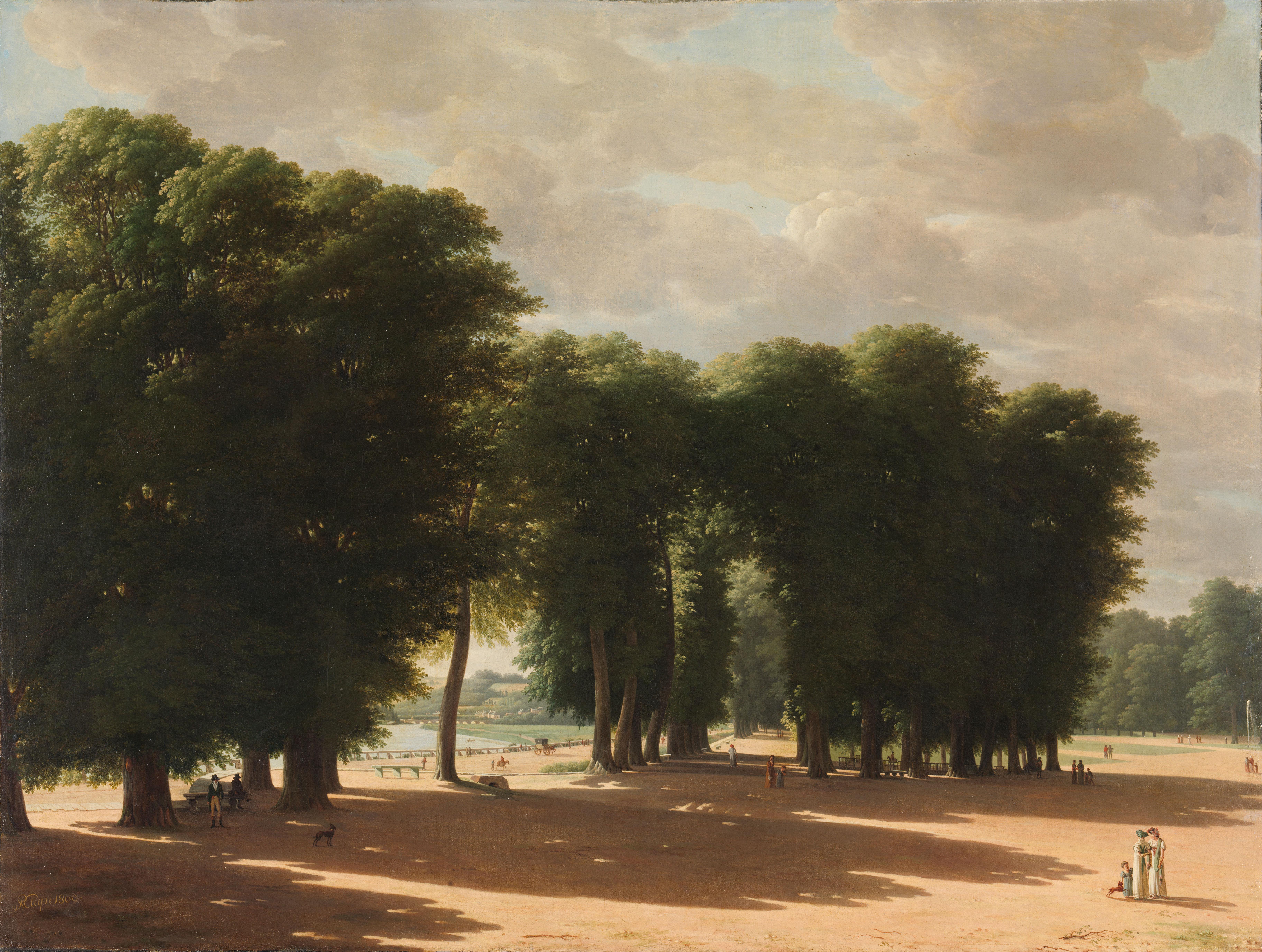 The Entrance to the Park of Saint-Cloud, Paris — Pieter Rudolph Kleijn