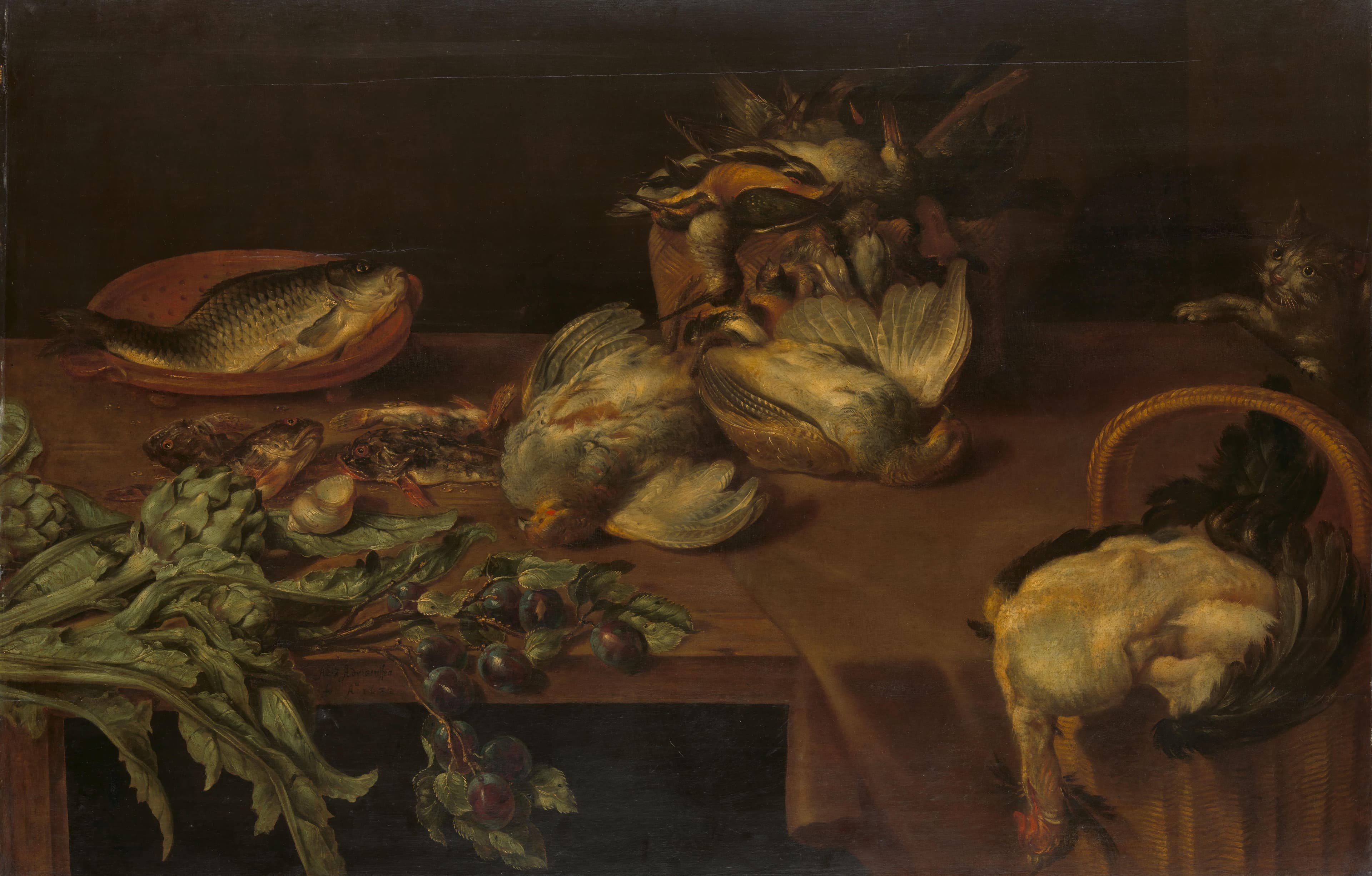 Stilleven met gevogelte — Alexander Adriaenssen
