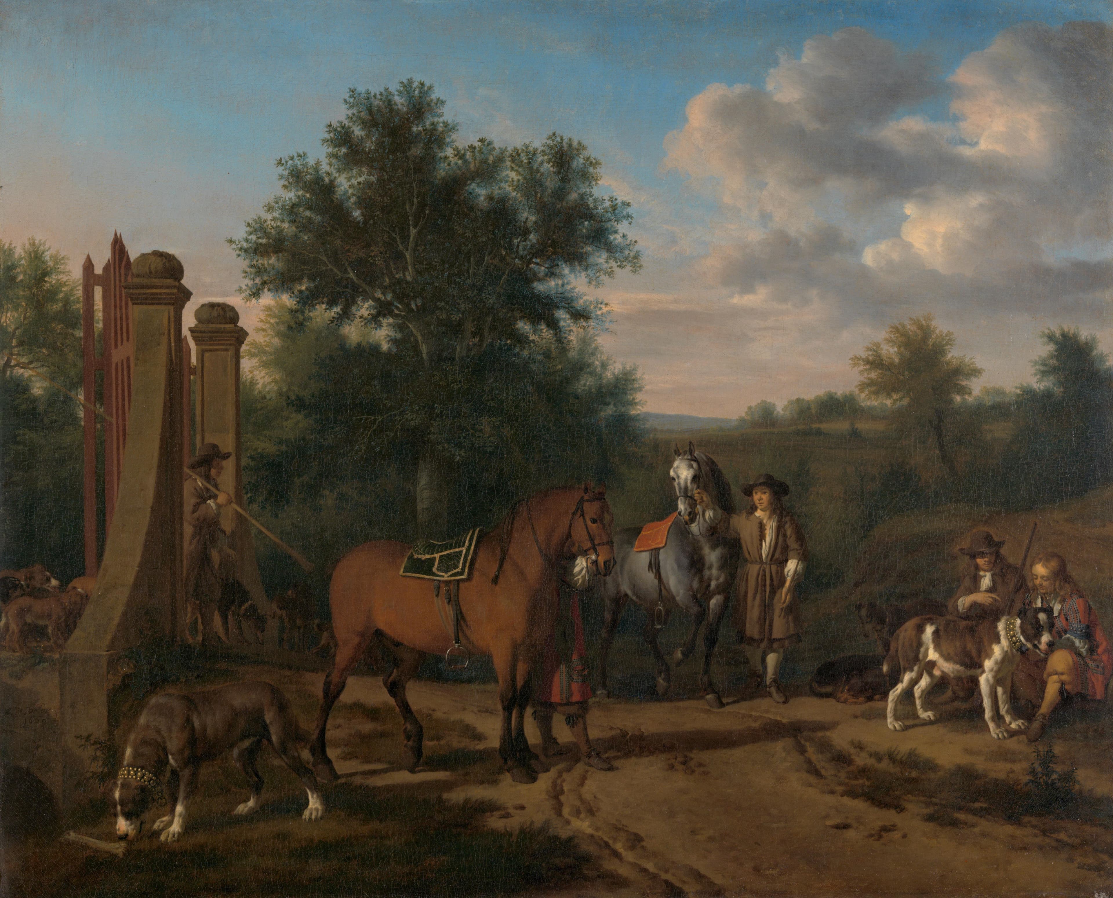 The Hunting Party — Adriaen van de Velde