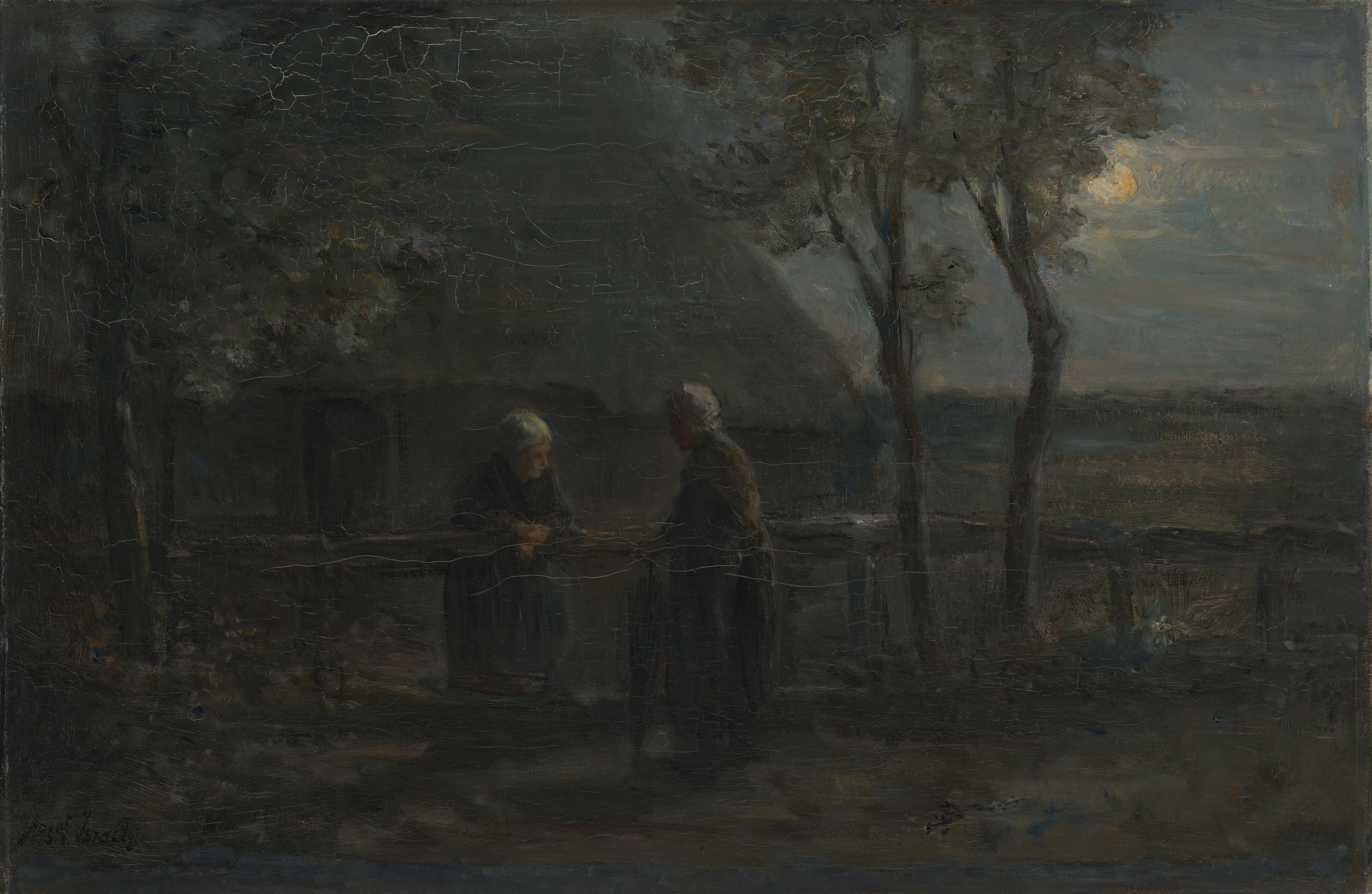 Buurpraatje — Jozef Israëls