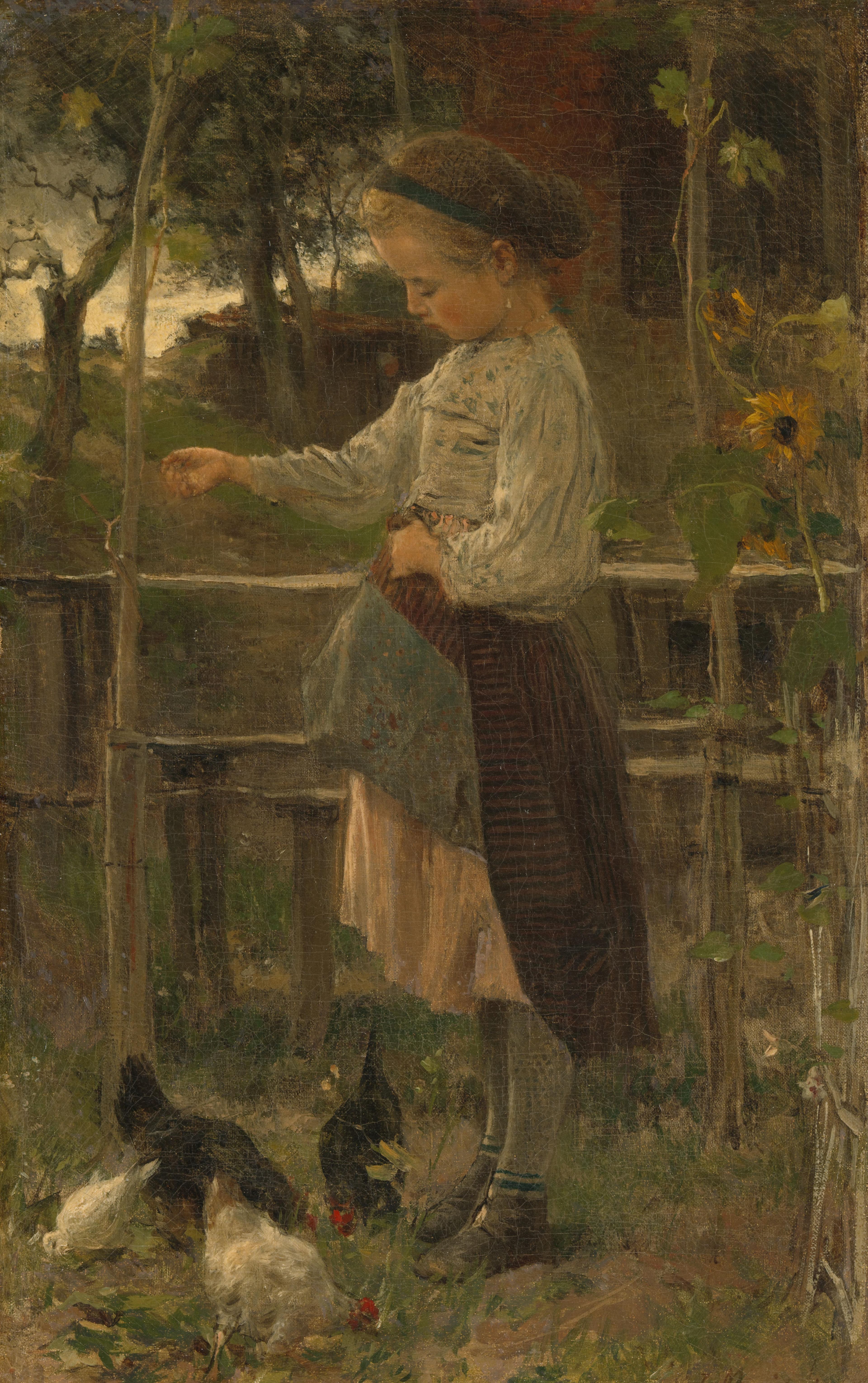 Feeding Chickens — Jacob Maris