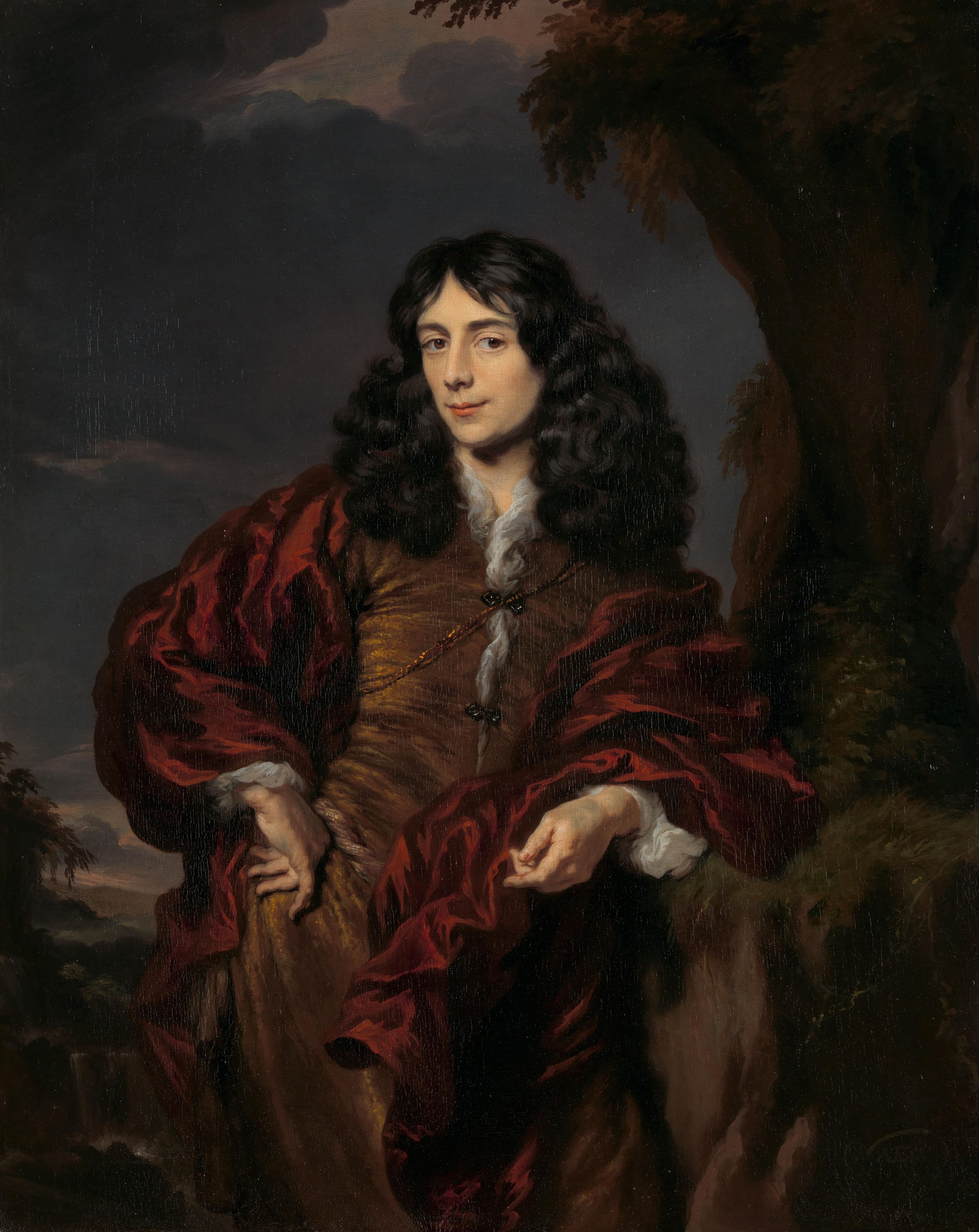 Portrait of a young man, possibly Simon van Alphen (1650-1730) — Nicolaes Maes