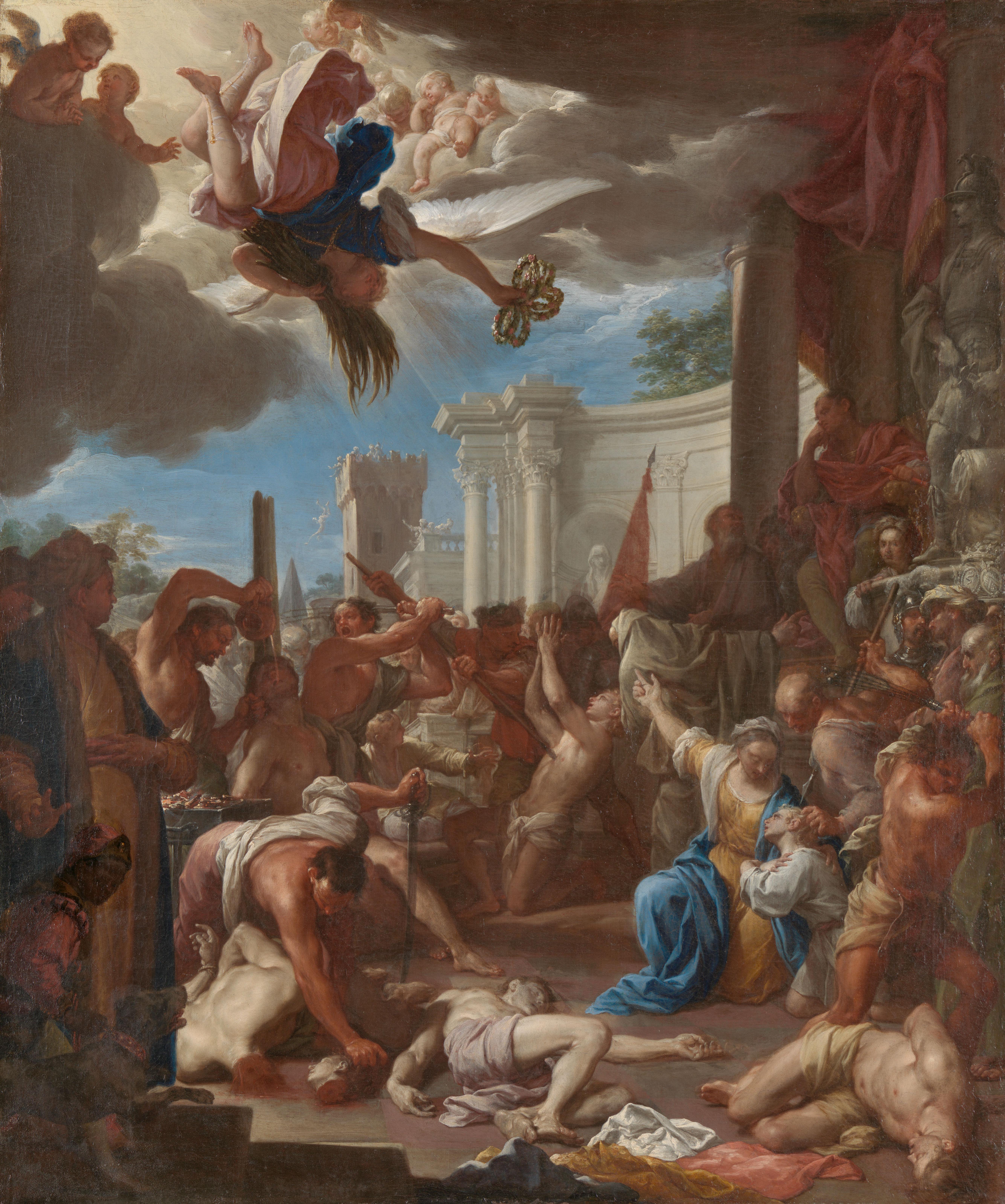 Het martelaarschap van de zeven broers, de zonen van de heilige Felicitas — Francesco Trevisani