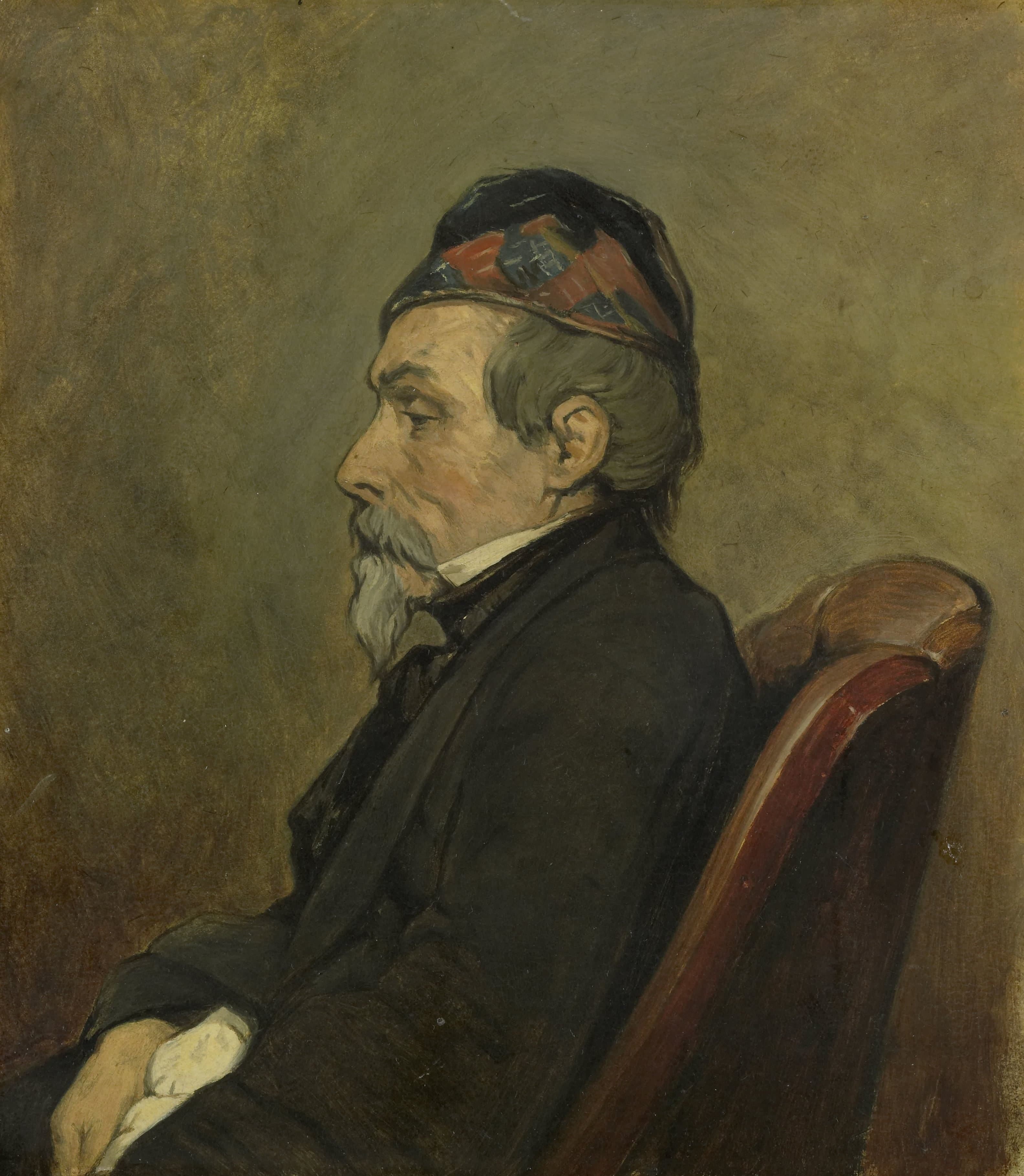 Portrait of Johan-Hendrick-Louis Meyer, Marine Painter — Jan Weissenbruch