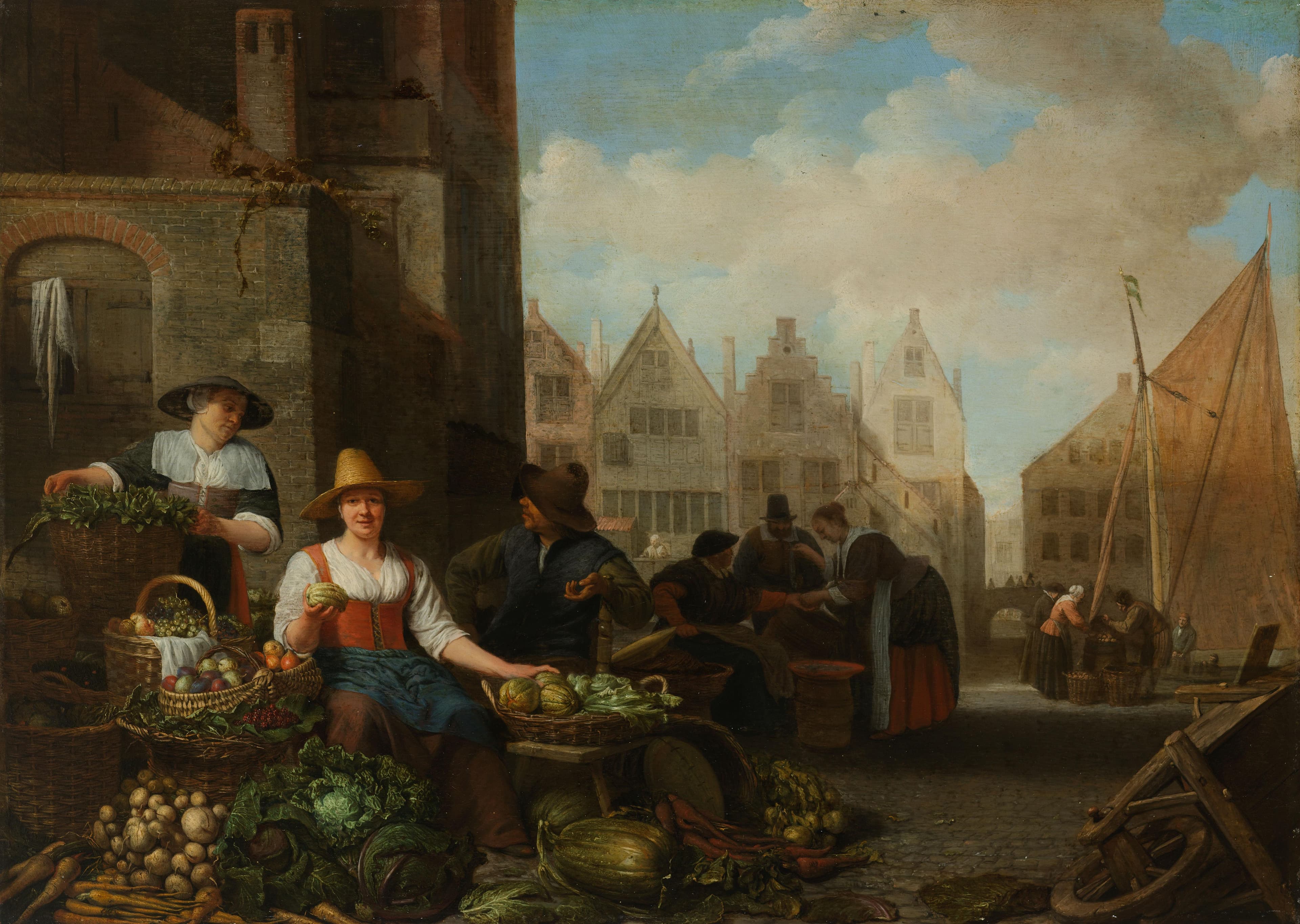 The Vegetable Market — Hendrick Martensz Sorgh