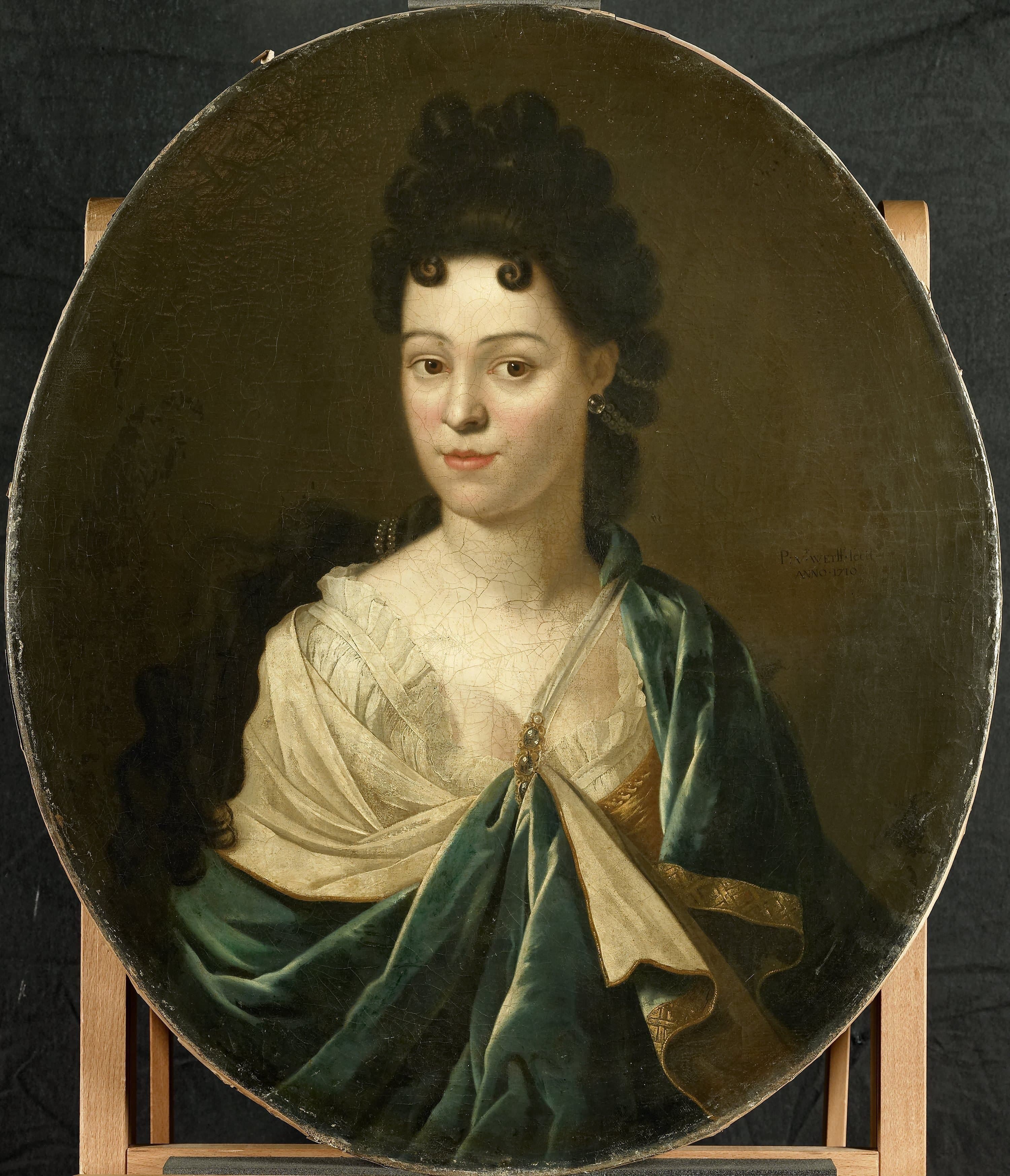 Portret van de mevrouw Brust-Batailhy — Pieter van der Werff