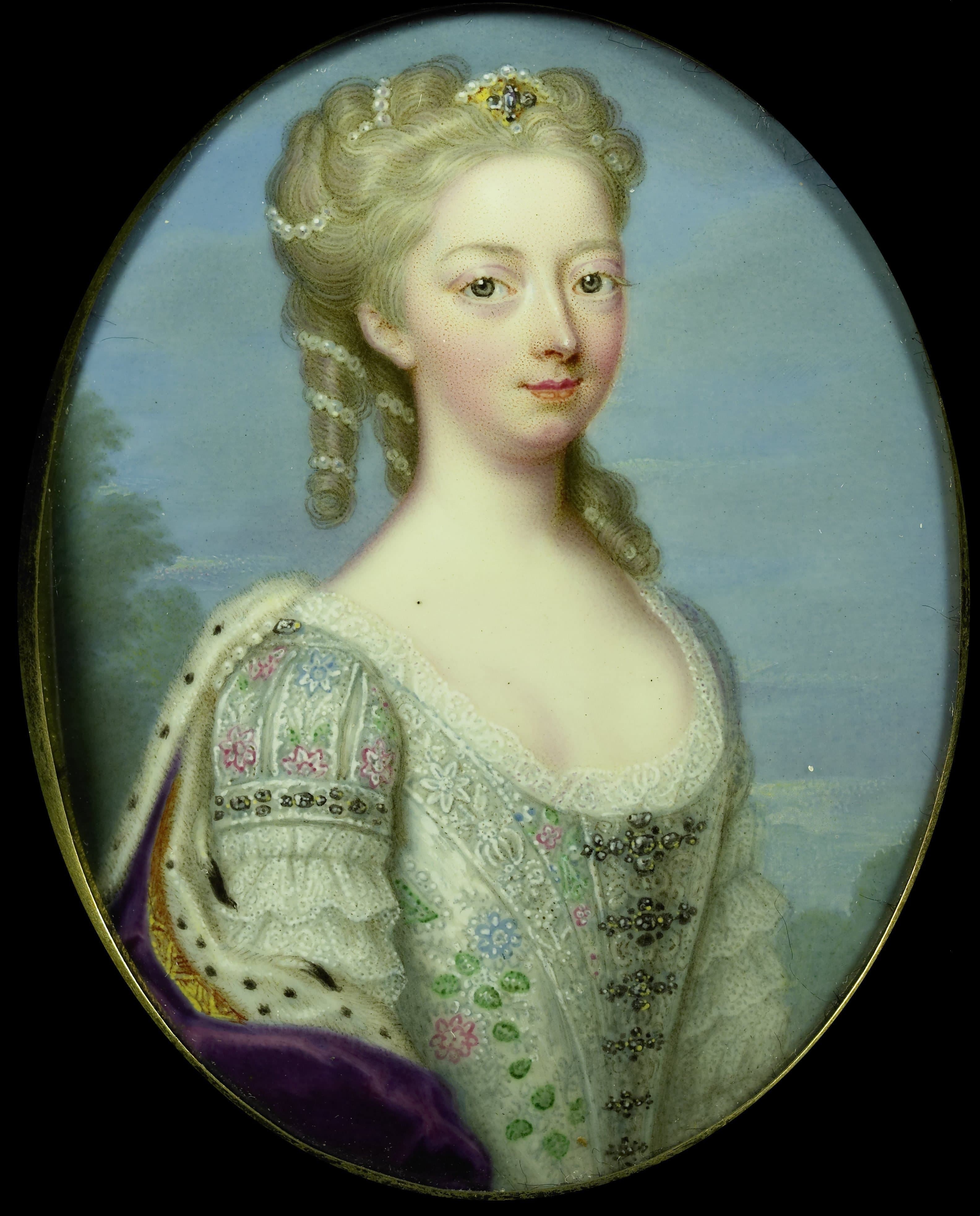 Anna, prinses van Hannover (1709-59), echtgenote van Willem IV, prins van Oranje-Nassau — Christian Friedrich Zincke