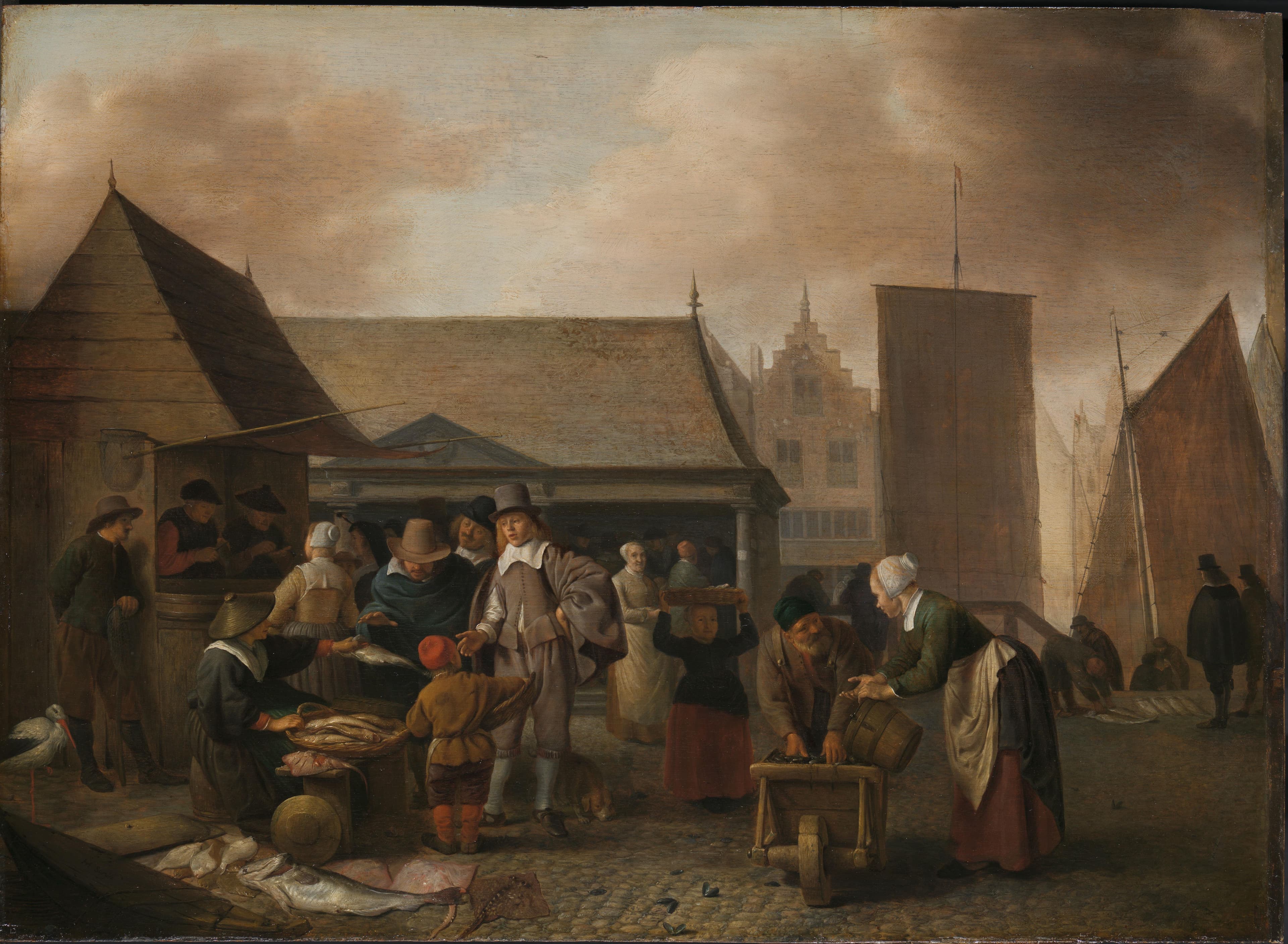 Fish Market — Hendrick Martensz Sorgh