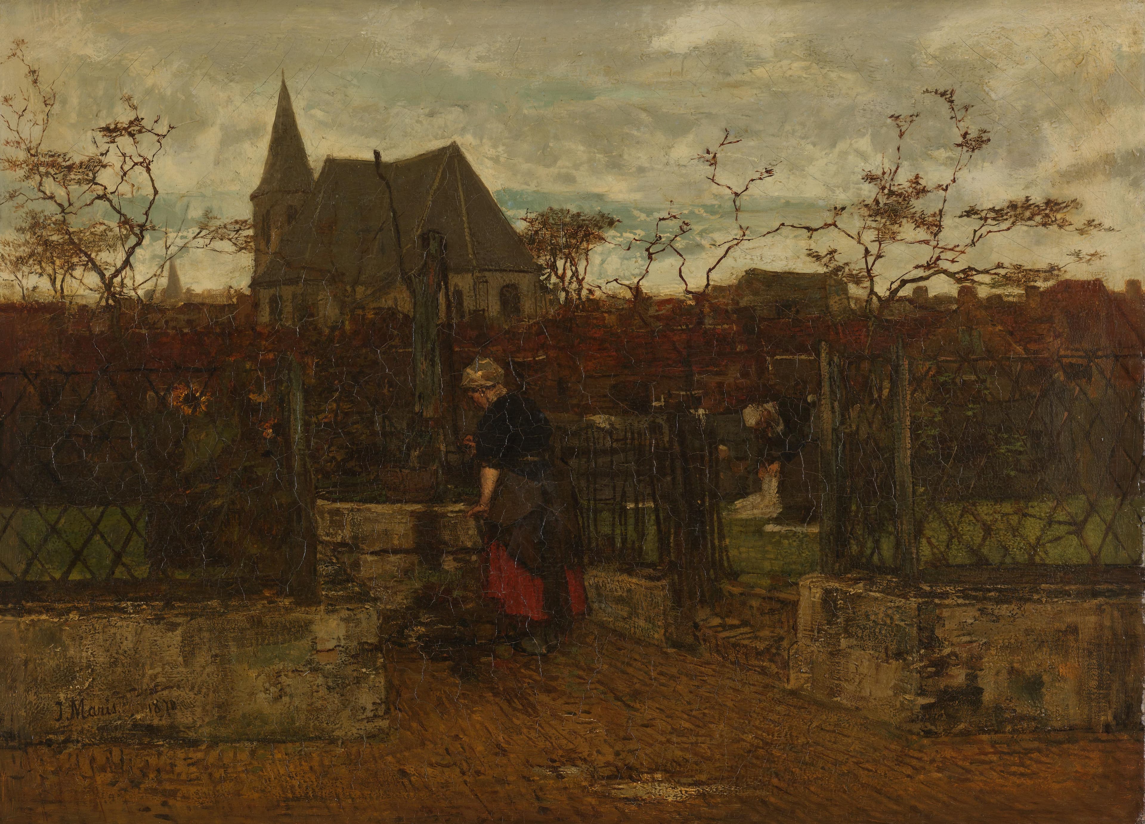 Een bleekveld — Jacob Maris