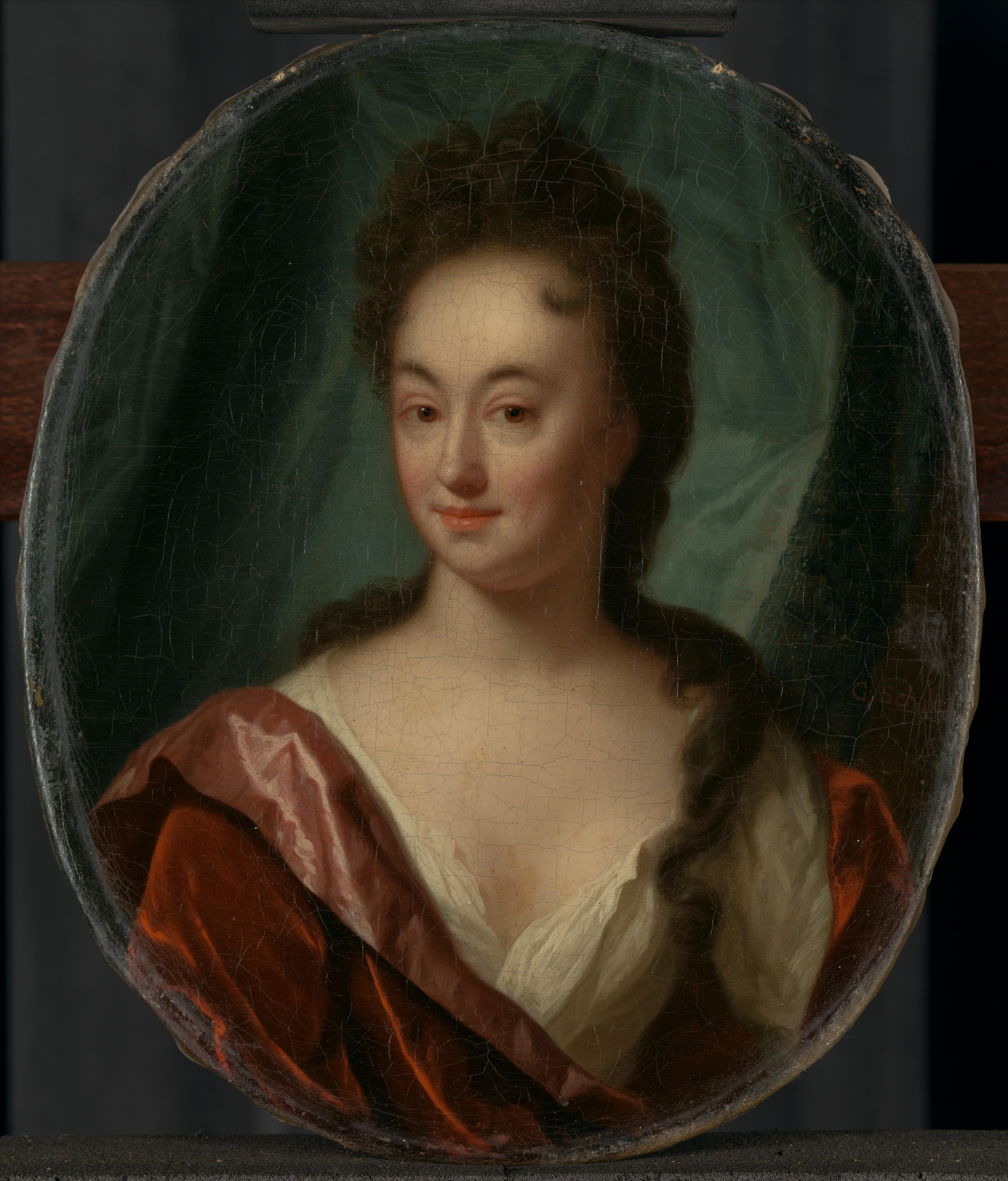 Miss van Gool, lady companion of Clara van Citters — Godfried Schalcken