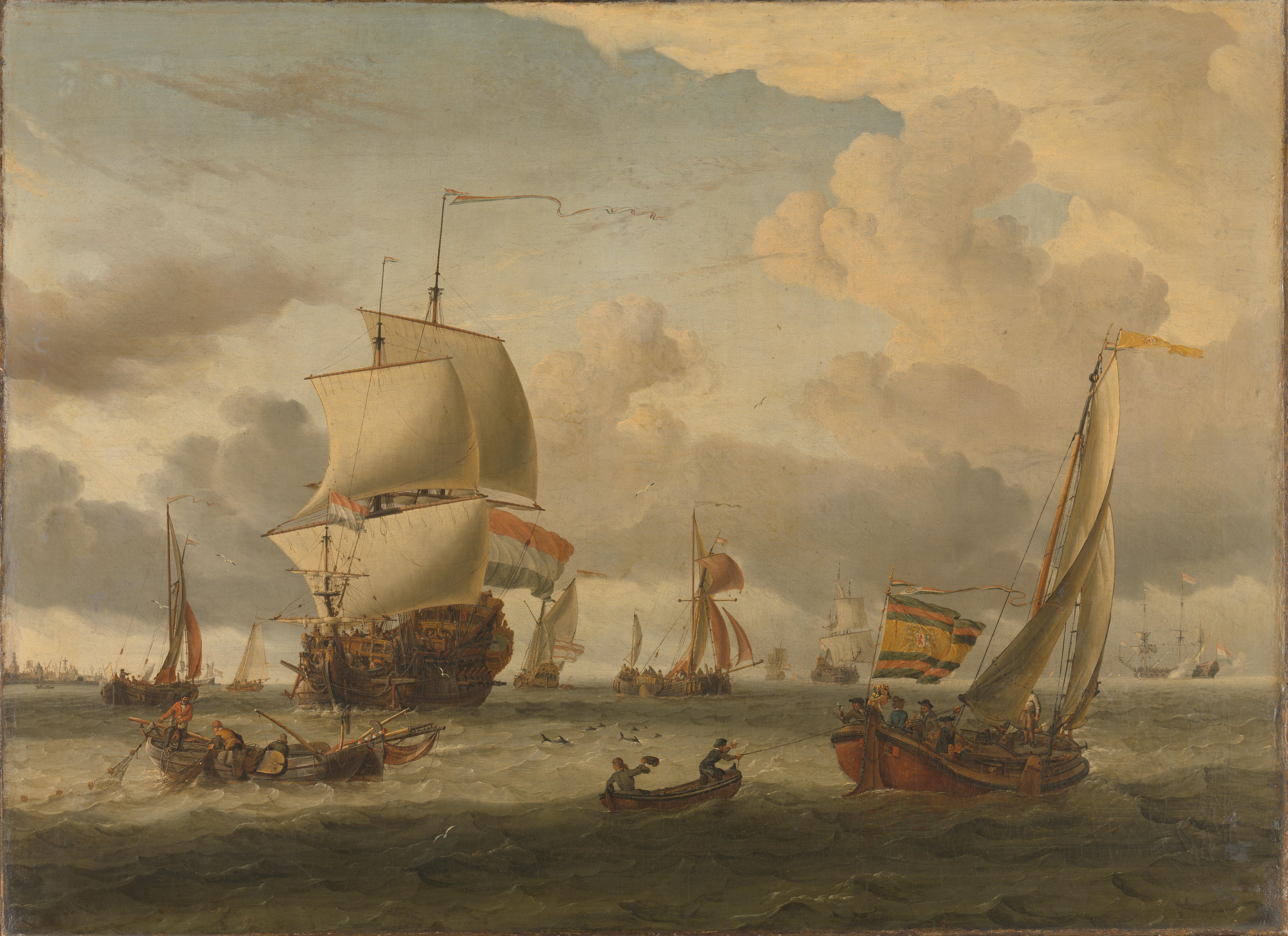 The Roads of Enkhuizen — Abraham Storck
