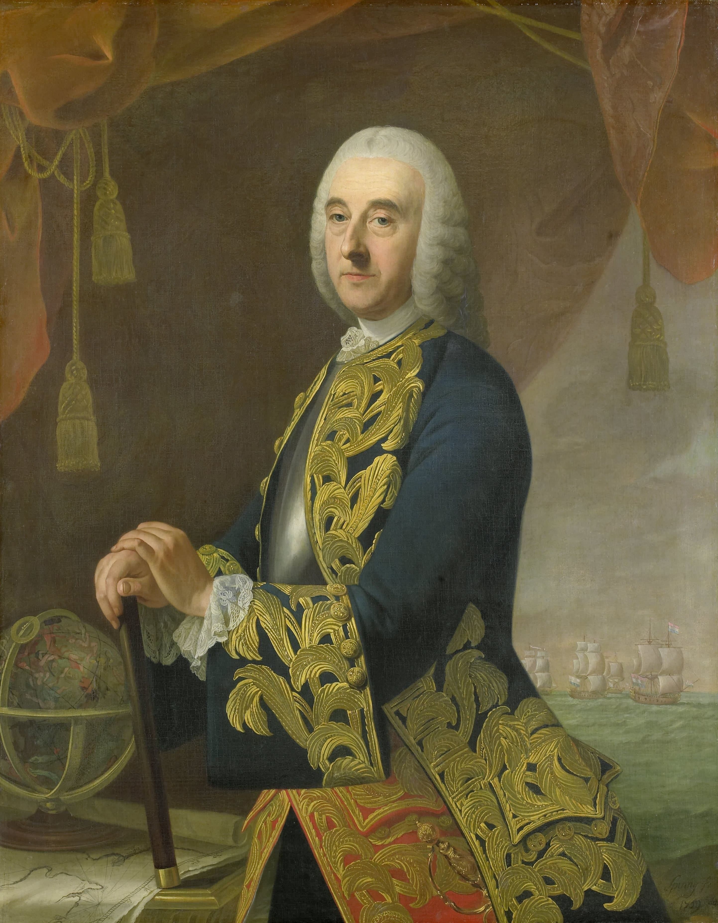 Portrait of Vice-Admiral Hendrik Lijnslager, Son of Harmen Lijnslager and Judith Allijn — Guillaume de Spinny