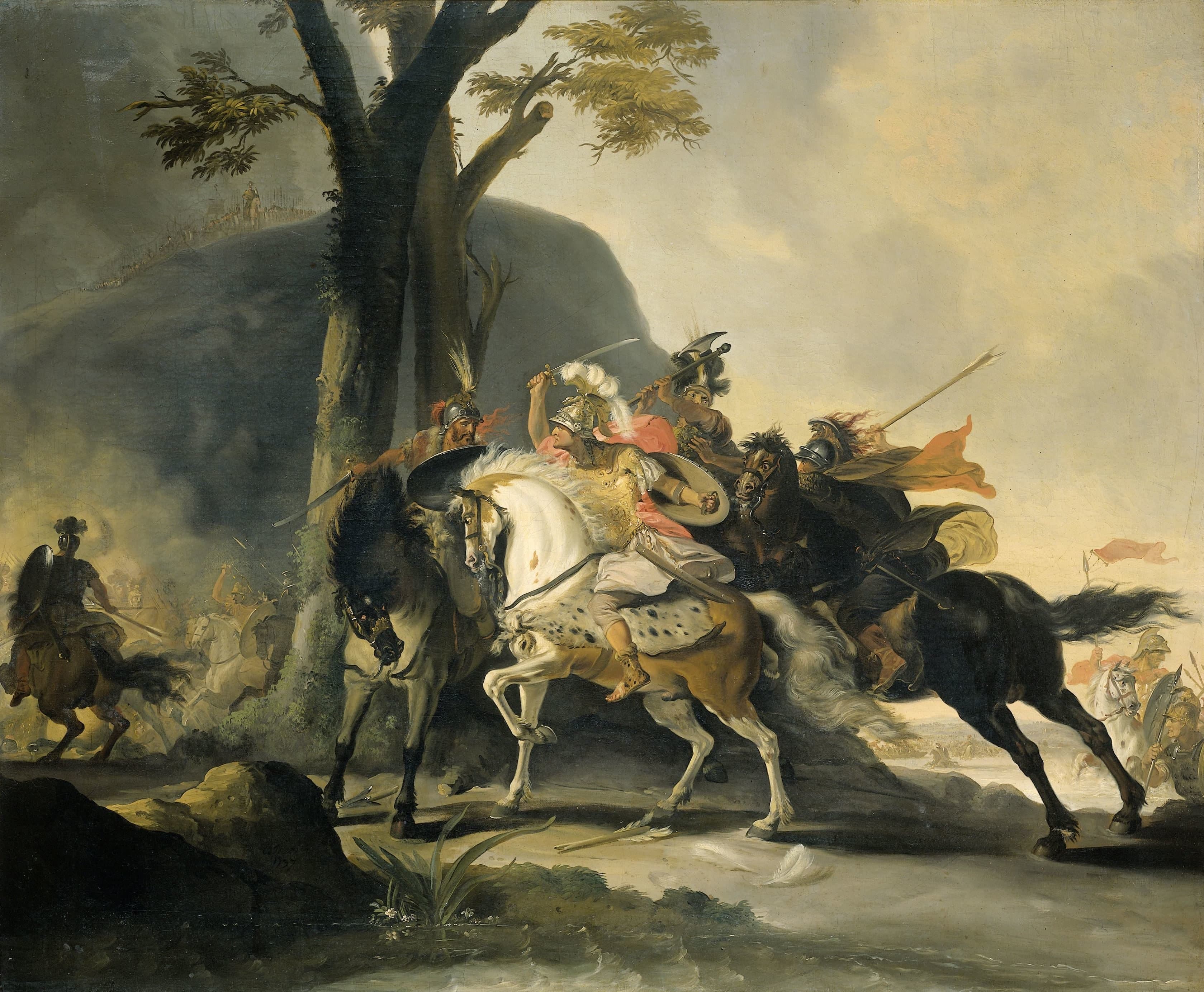 Alexander the Great at the Battle of the Granicus against the Persians — Cornelis Troost