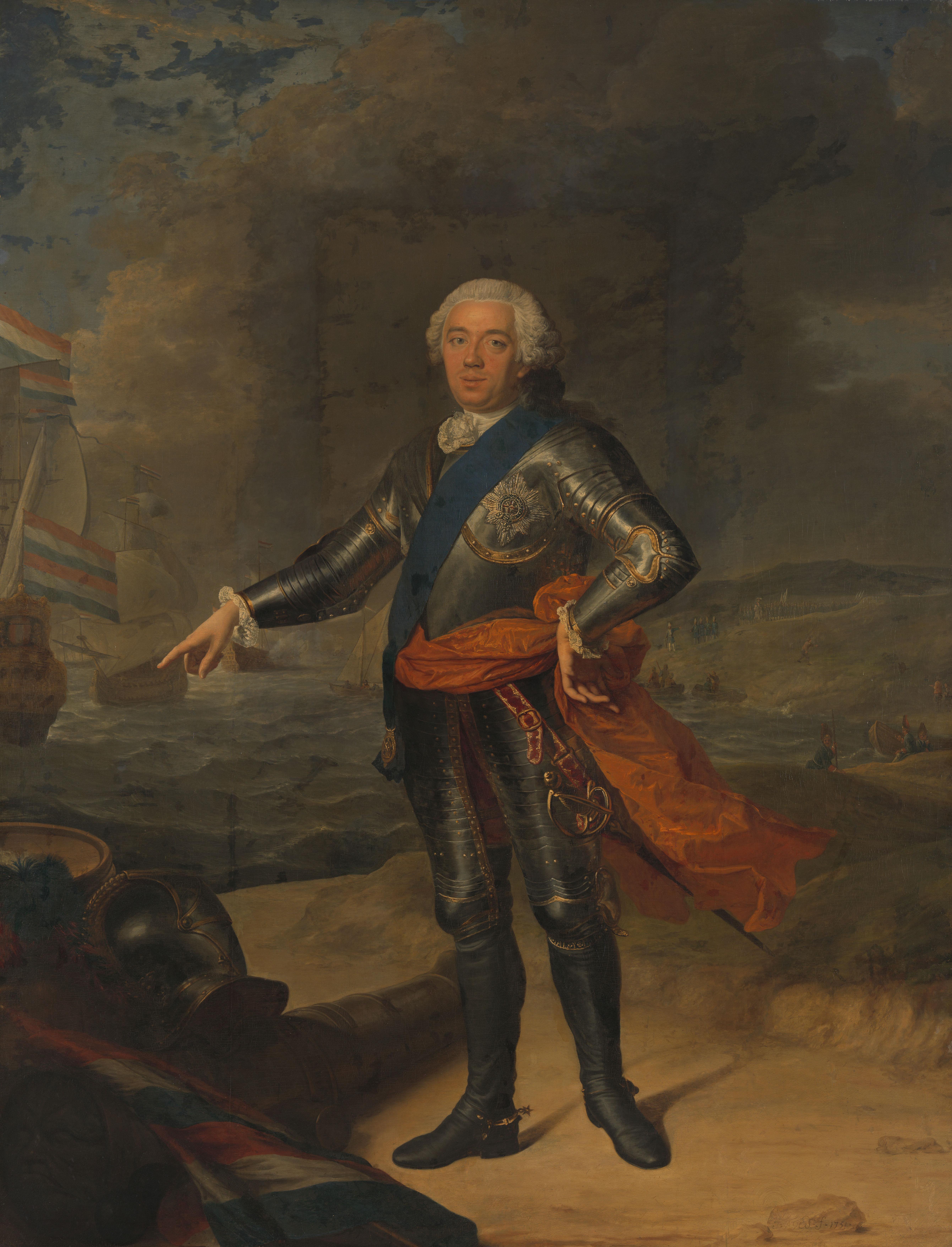 Willem IV (1711-1751), prince of Orange-Nassau — Jacques-André-Joseph Aved