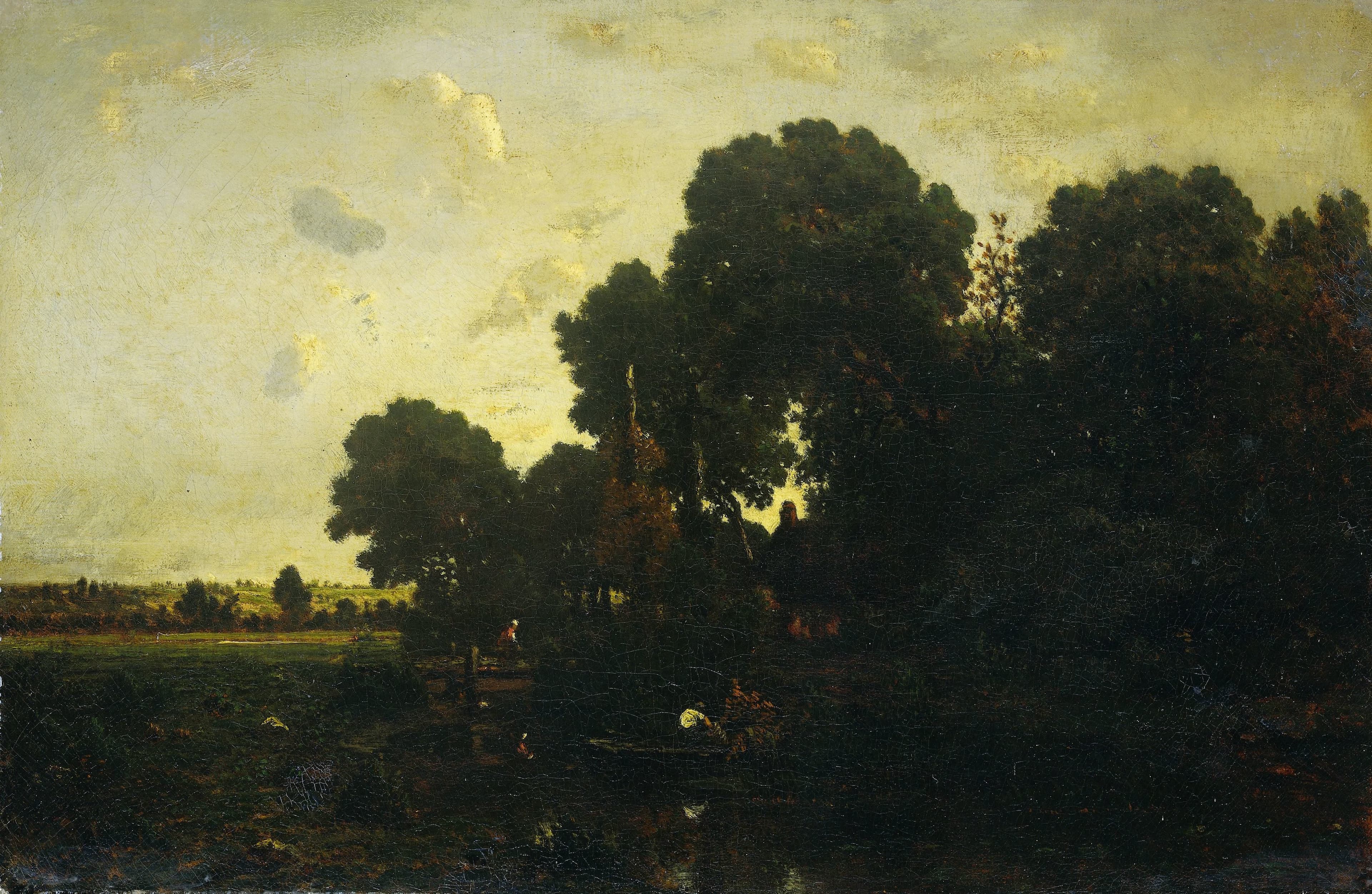 Avondschemering — Théodore Rousseau