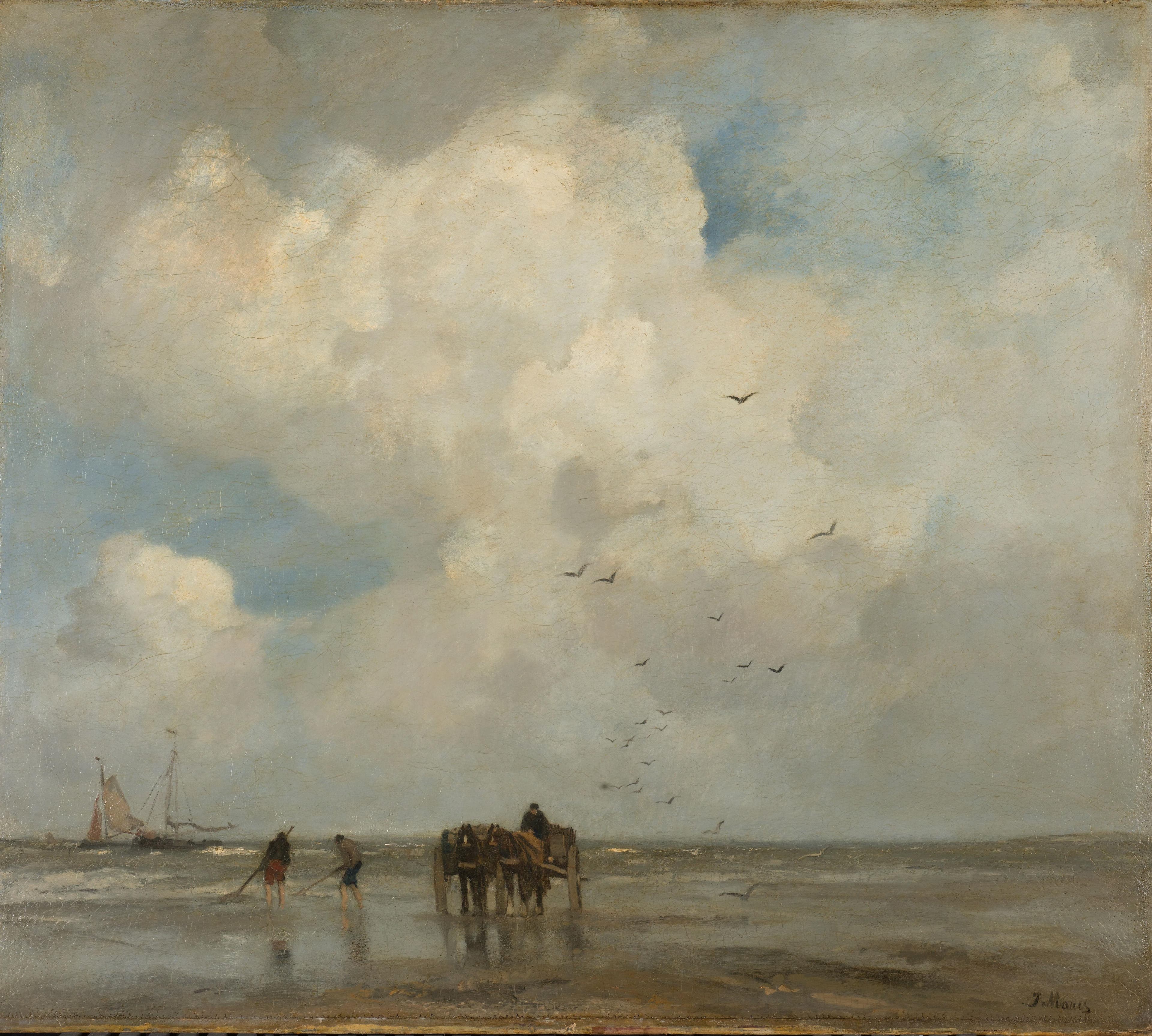 Schelpenvissen — Jacob Maris