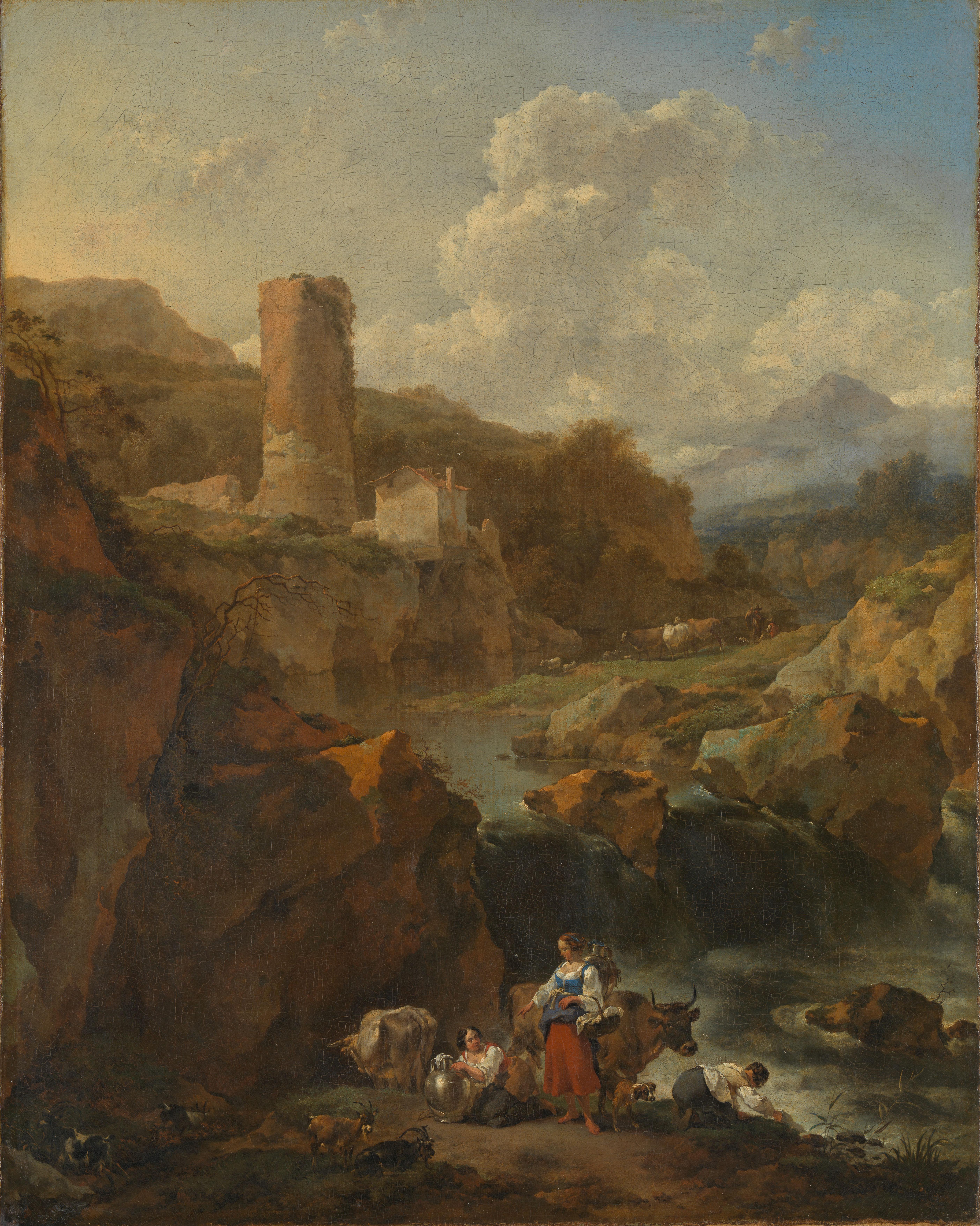 Italian Landscape — Nicolaes Pietersz Berchem