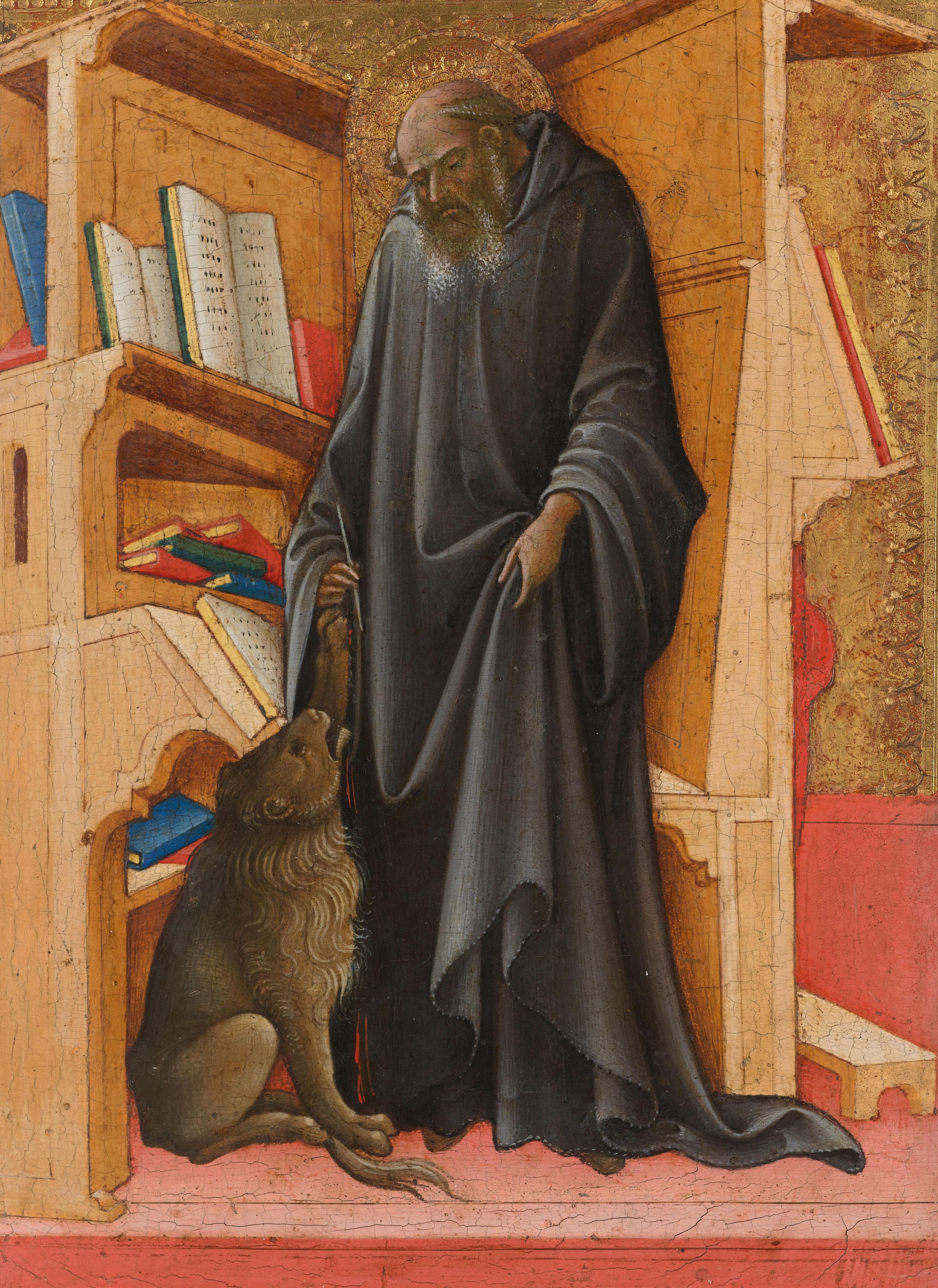 Sint-Hiëronymus in zijn studeervertrek — Lorenzo Monaco