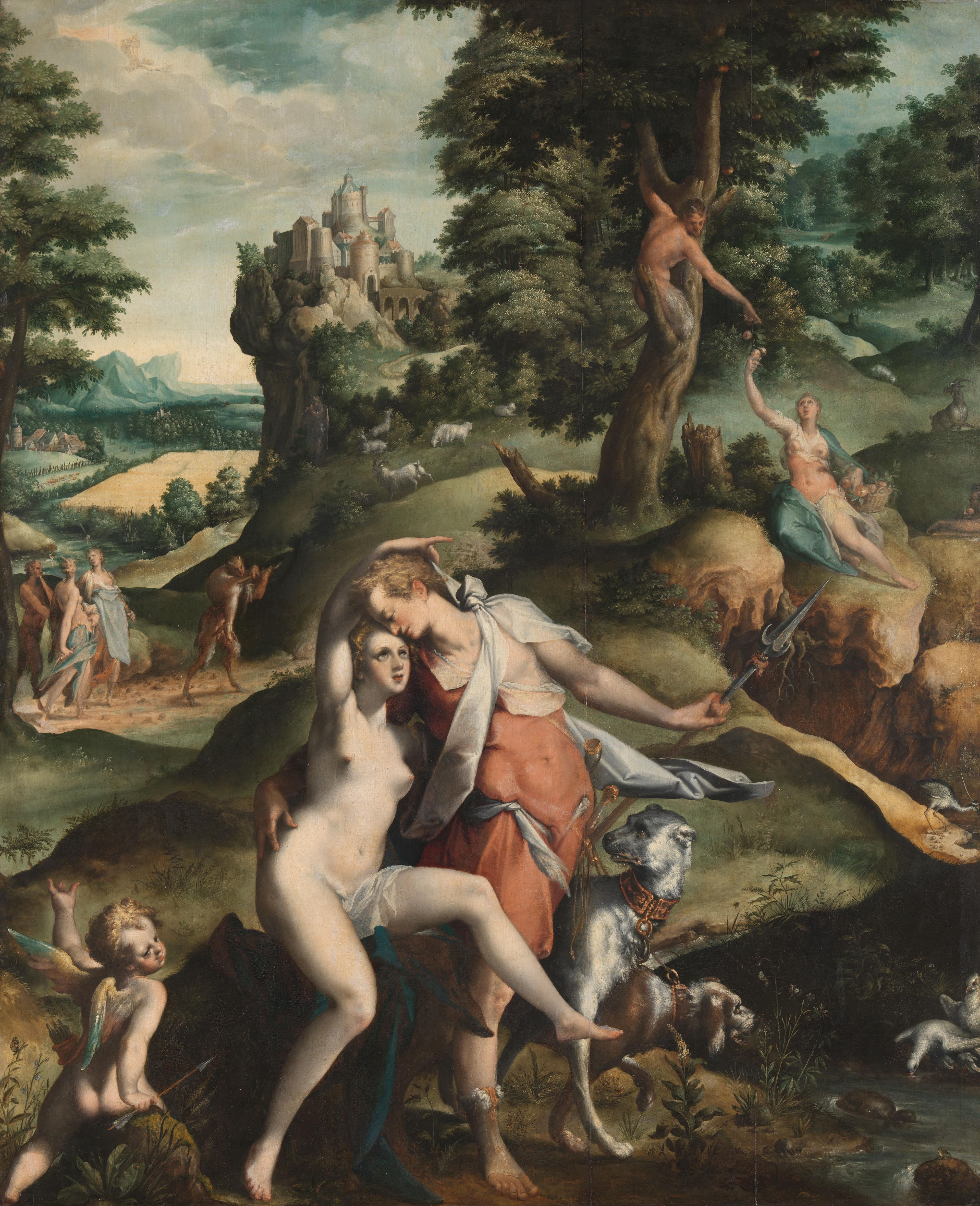 Venus en Adonis — Bartholomeus Spranger