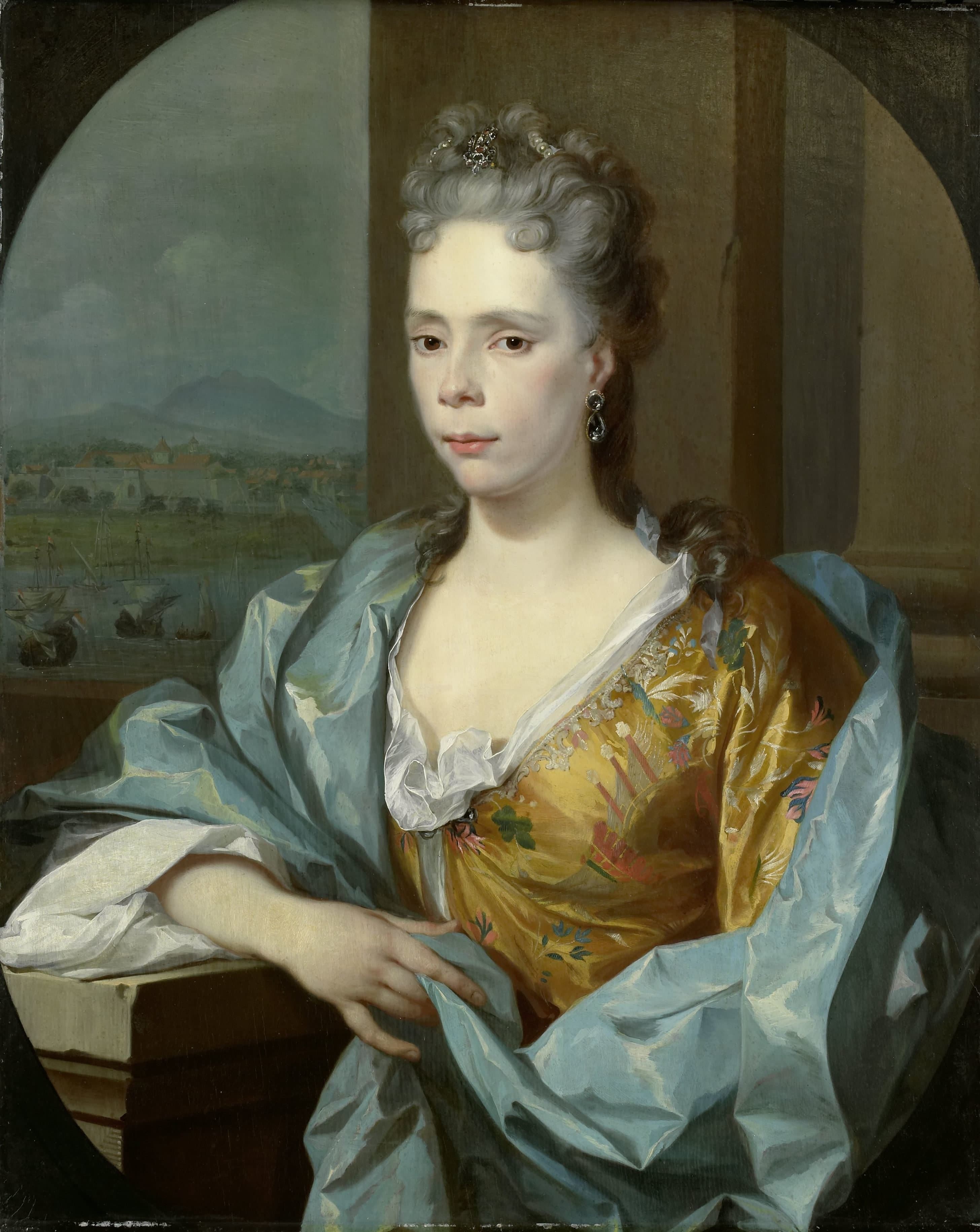 Elisabeth van Riebeeck (1693-1723). Dochter van Abraham van Riebeeck, echtgenote van Gerard van Oosten (1693-1723) — Nicolaas Verkolje