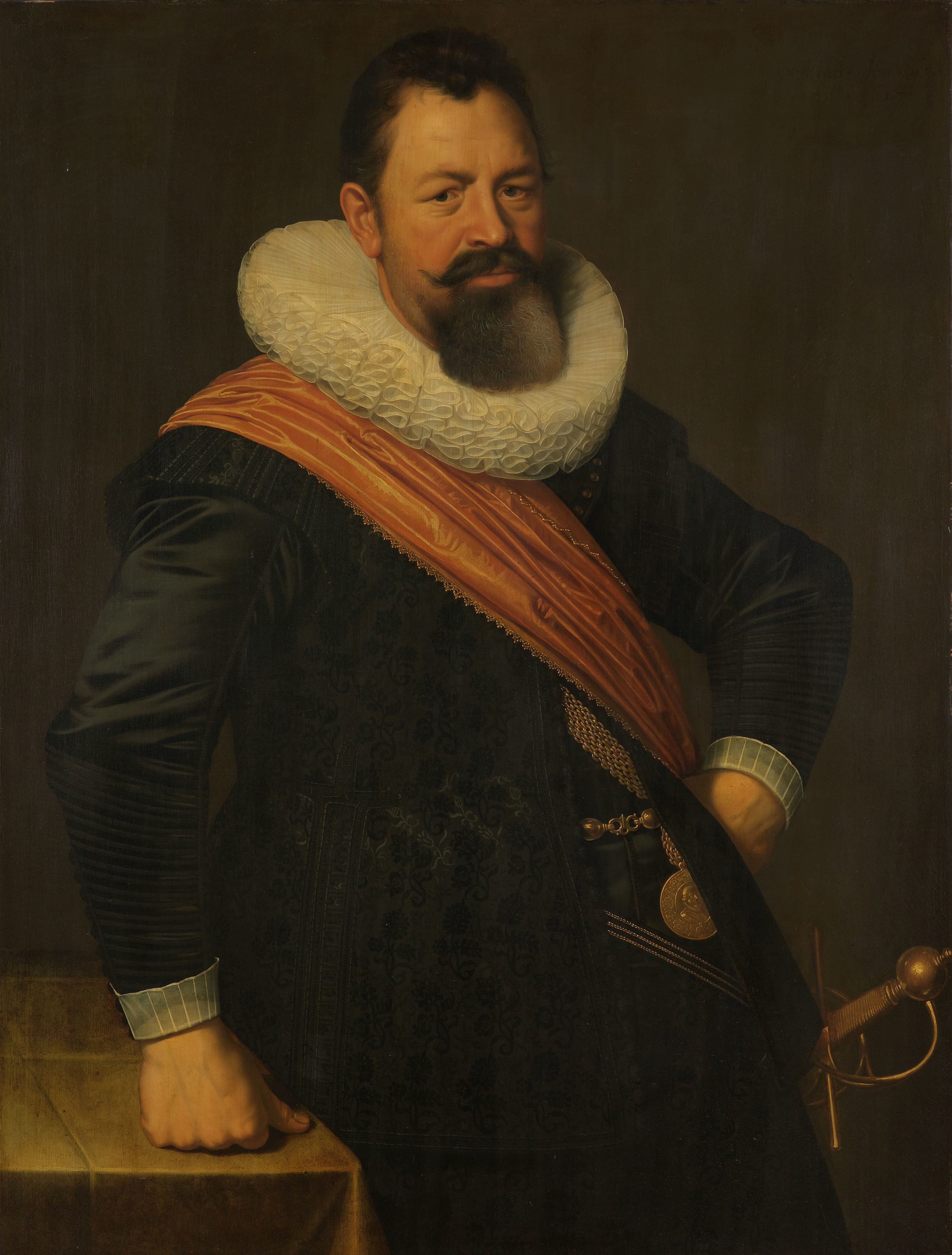Portrait of Jochem Hendricksz Swartenhont (1566-1627) — Nicolaes Eliasz Pickenoy
