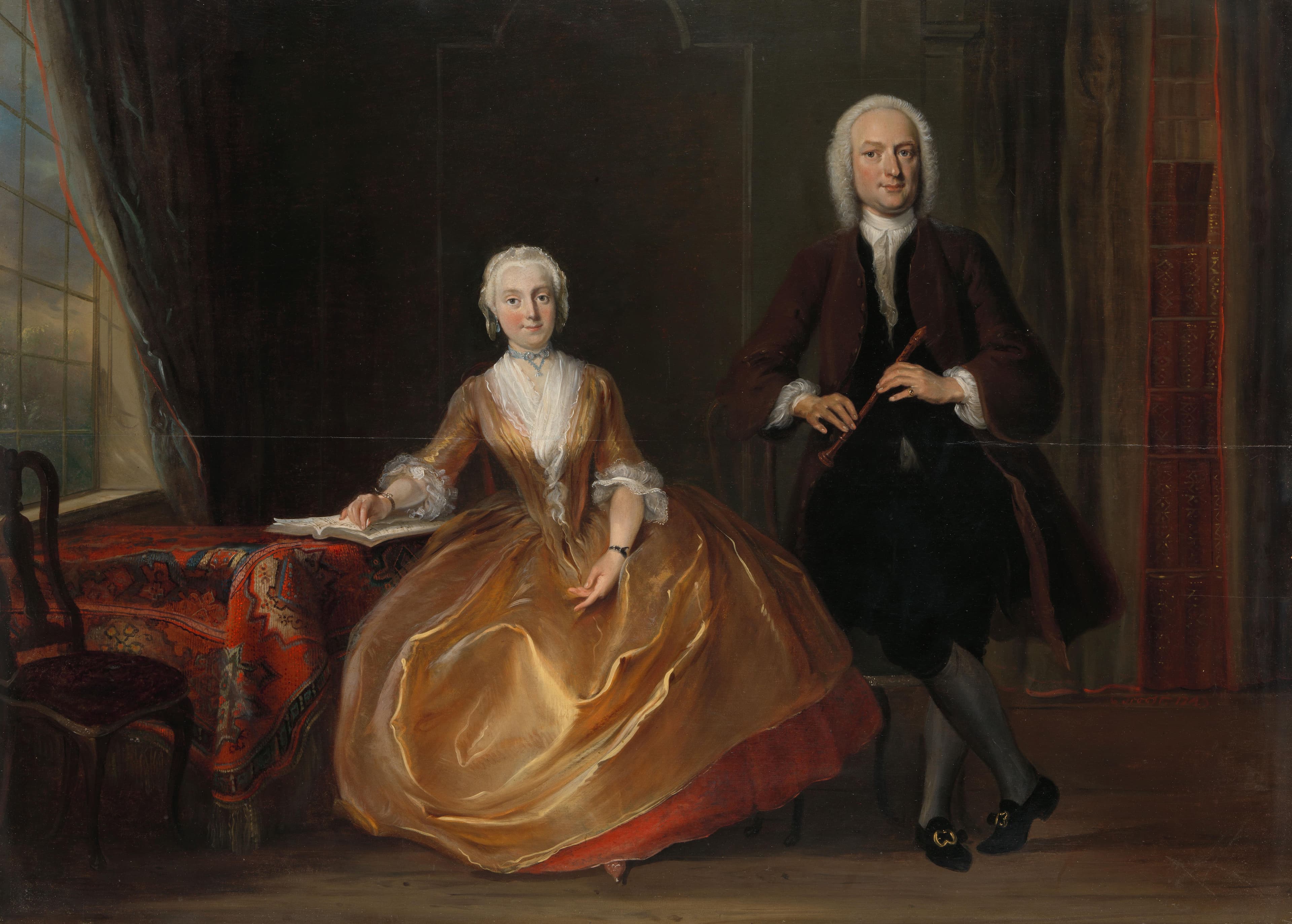 Musicerend paar — Cornelis Troost
