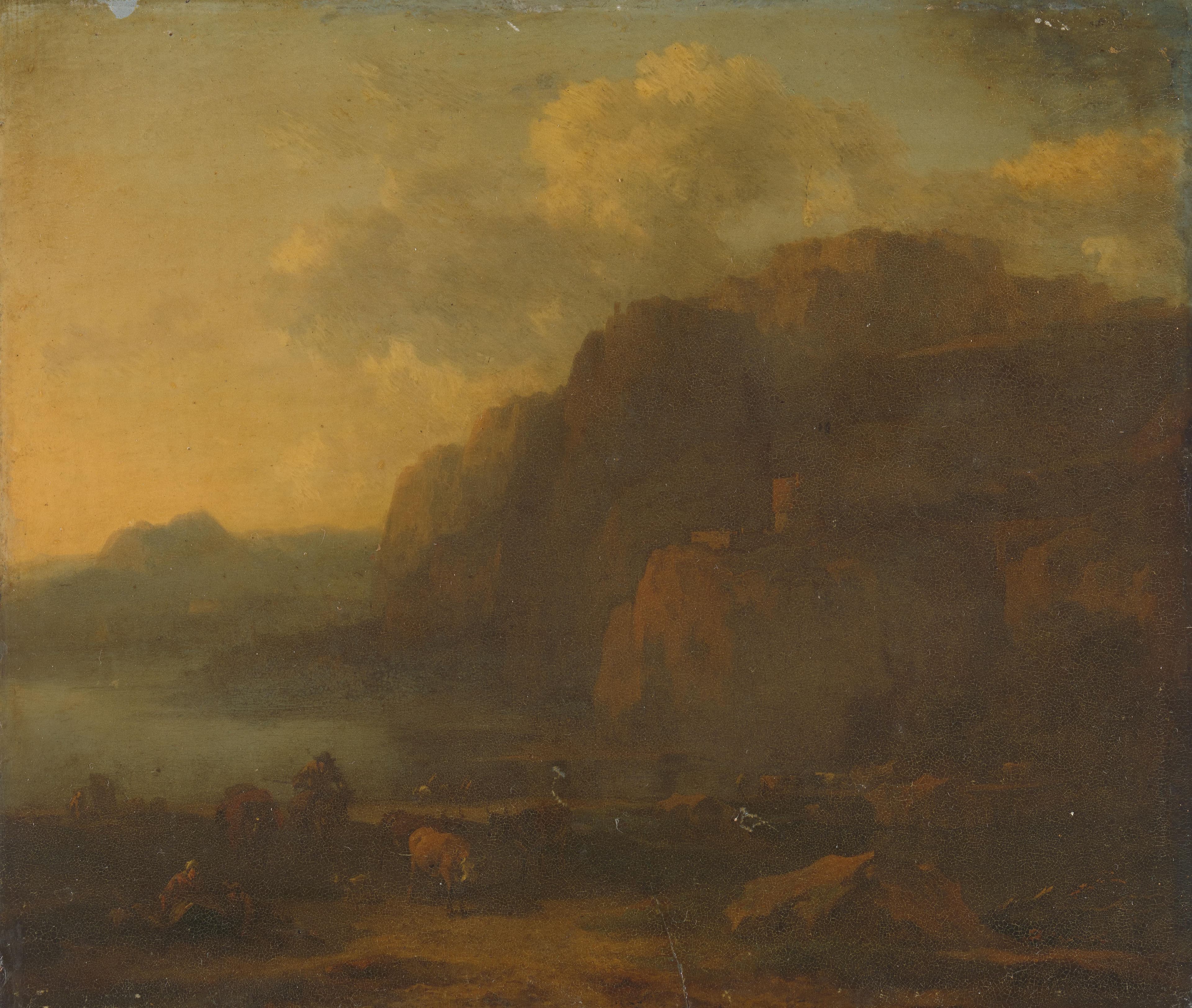 Italiaans landschap — Nicolaes Pietersz Berchem