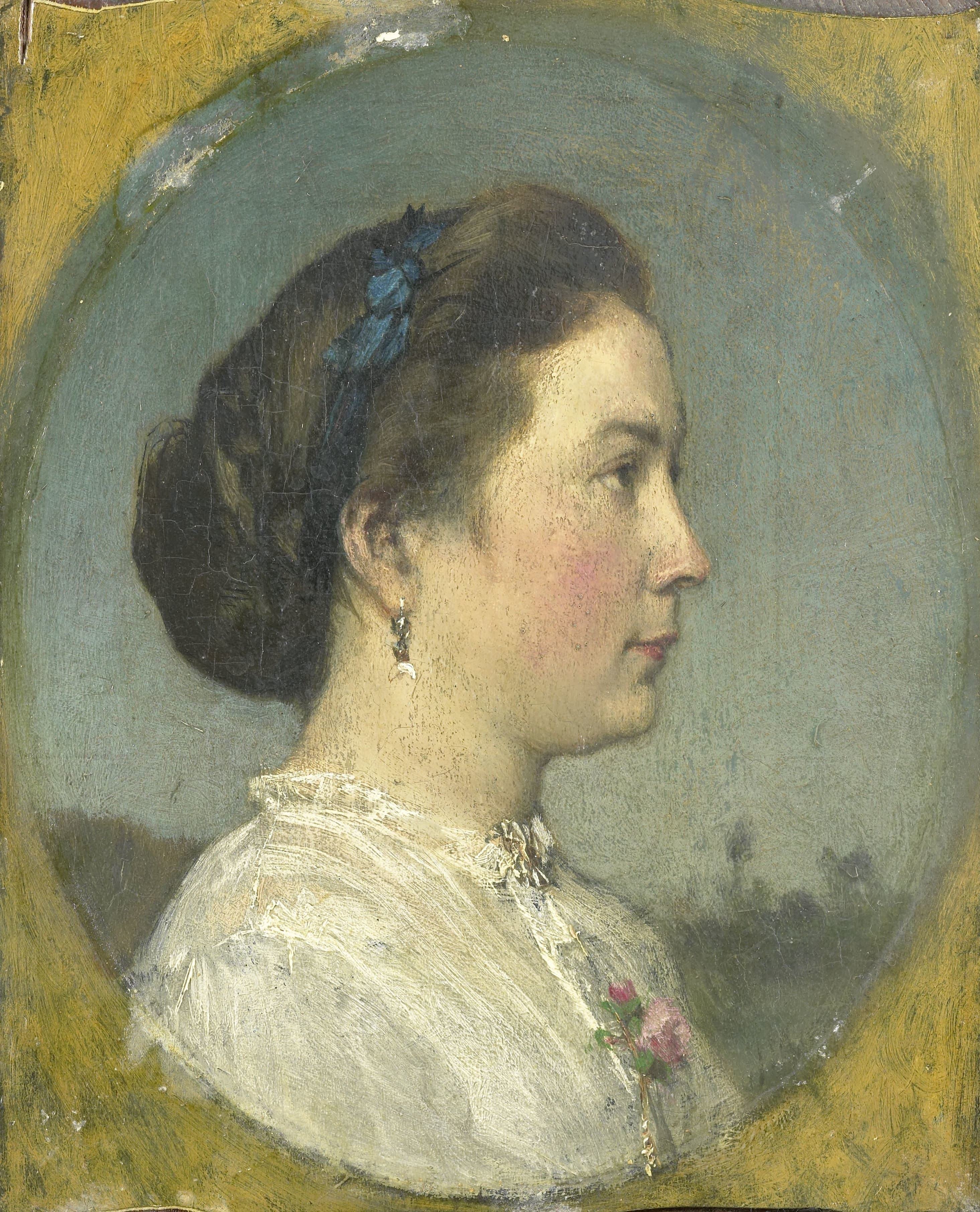 Catharina Hendrika Horn (1841-1905). Echtgenote van de schilder — Jacob Maris