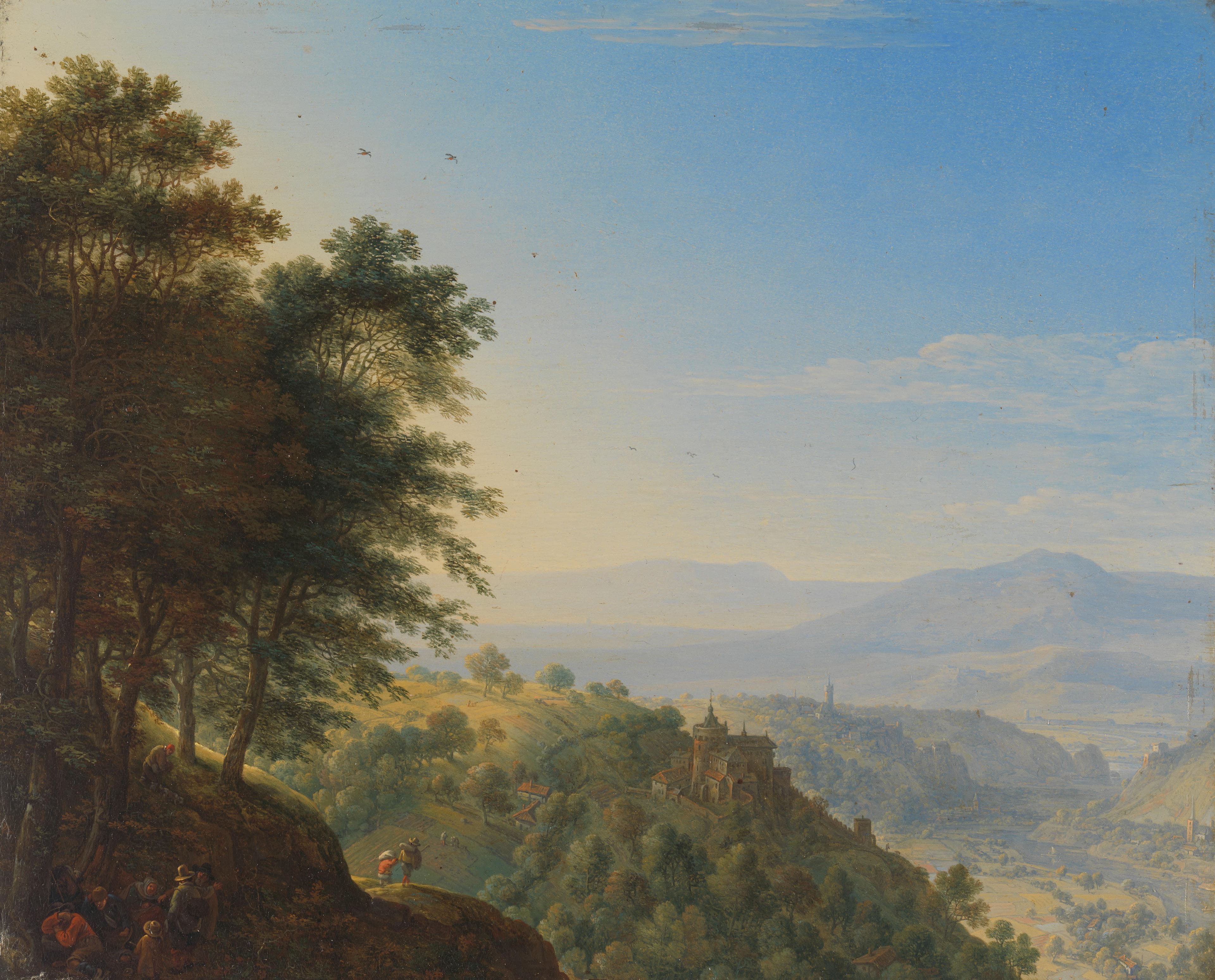 Berglandschap bij Boppard aan de Rijn — Herman Saftleven