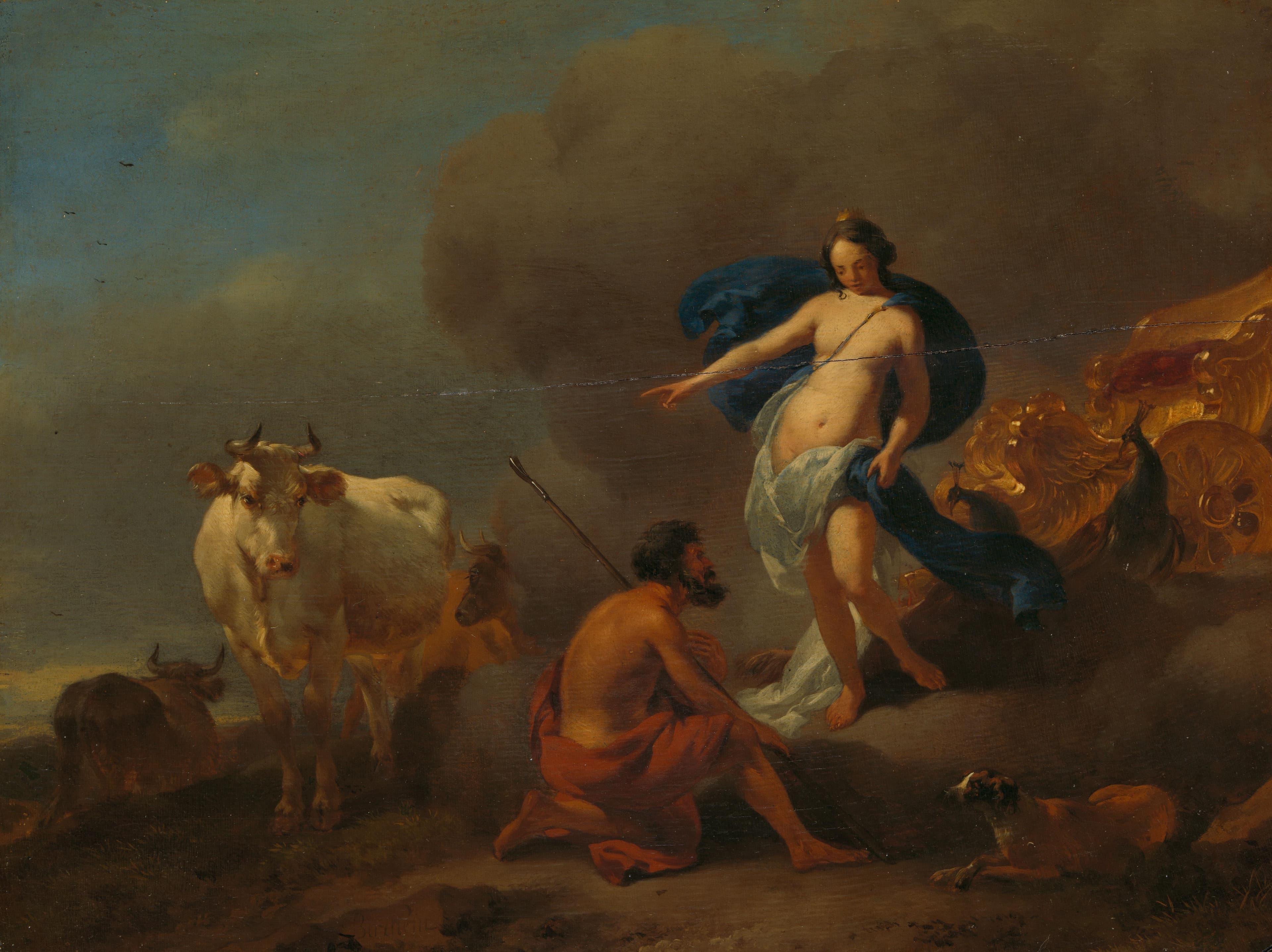 Juno Commanding Argus to Keep Watch on Io — Nicolaes Pietersz Berchem