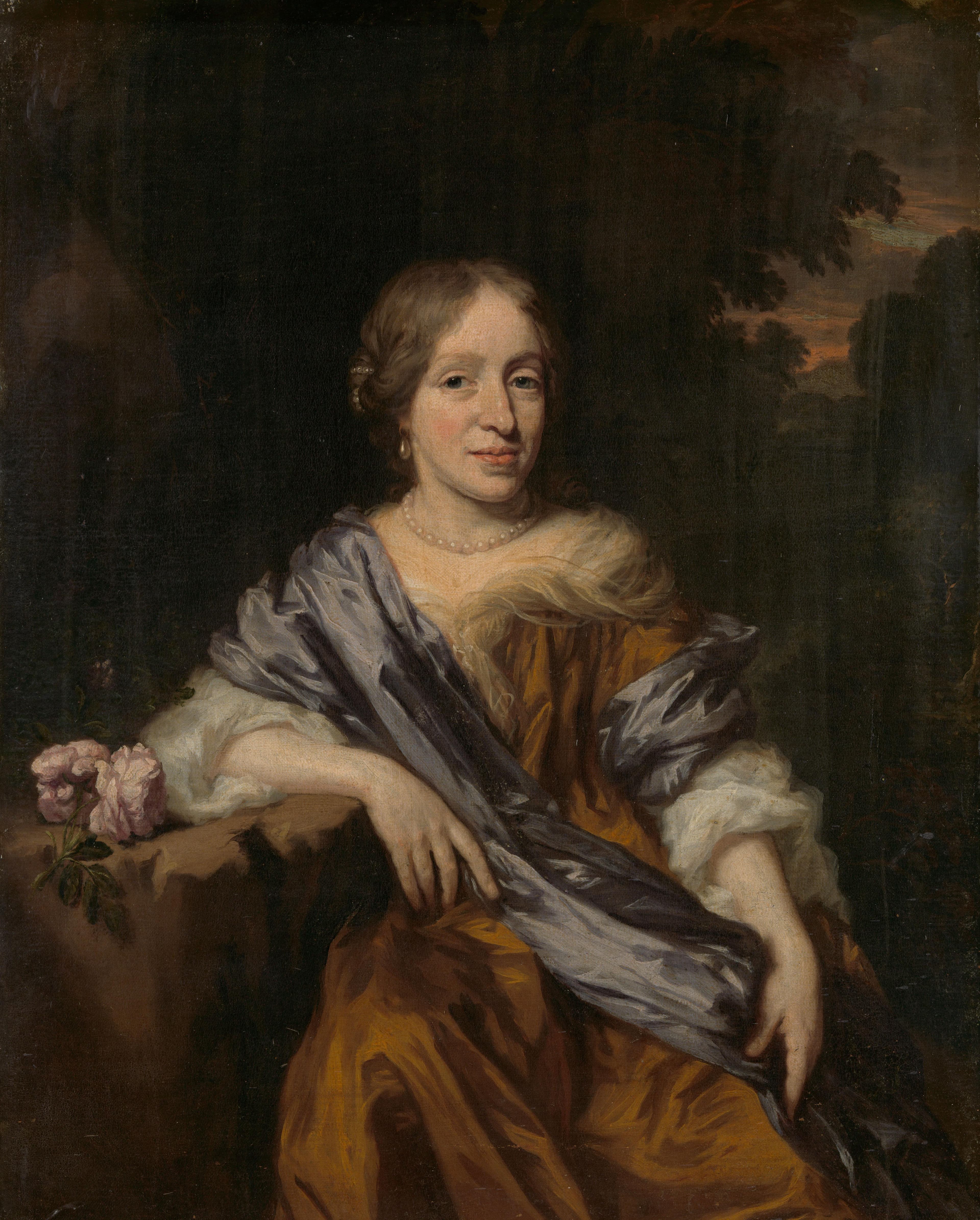 Portrait of Catharina Pottey, Sister of Willem and Sara Pottey — Nicolaes Maes