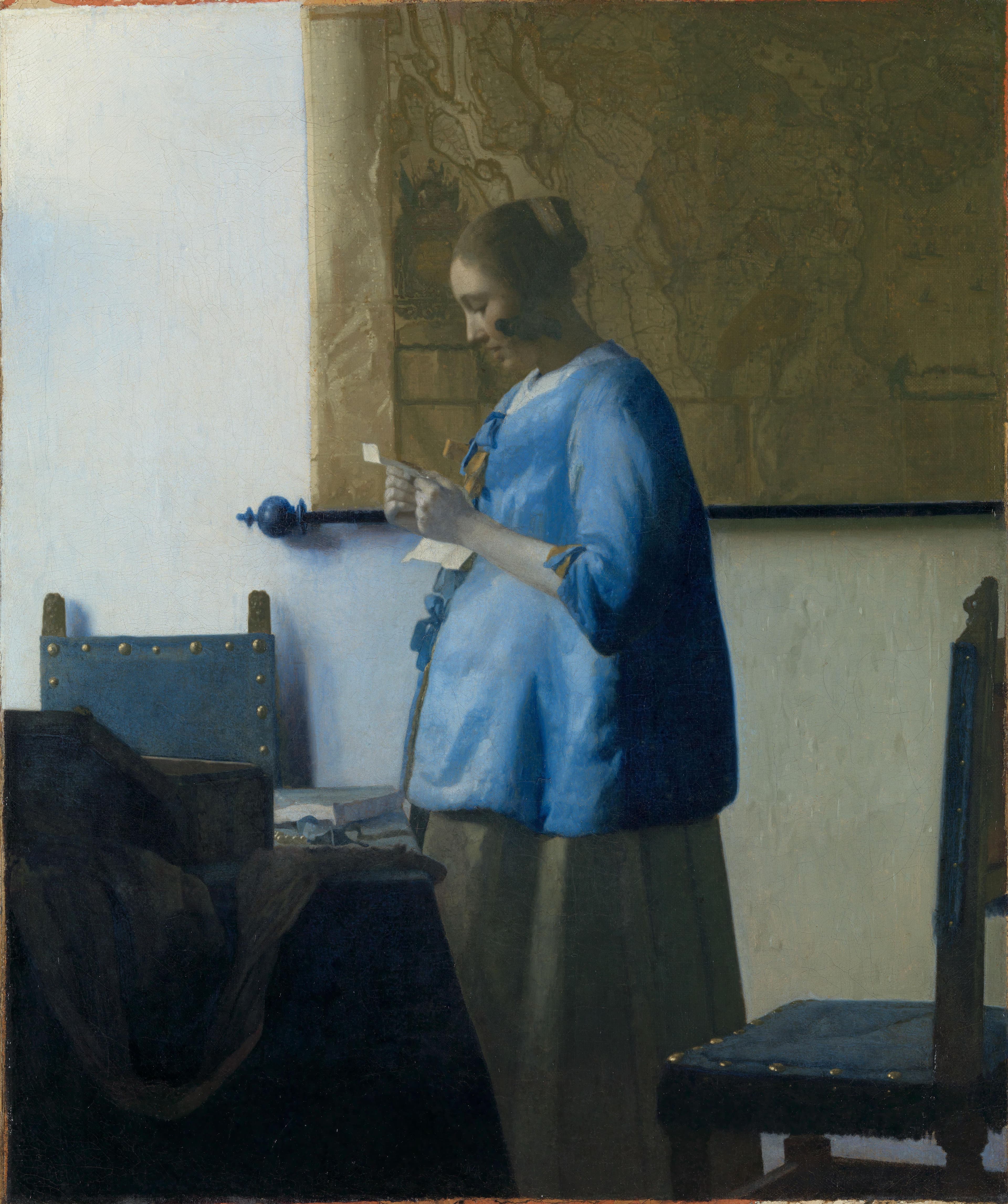 Brieflezende vrouw — Johannes Vermeer