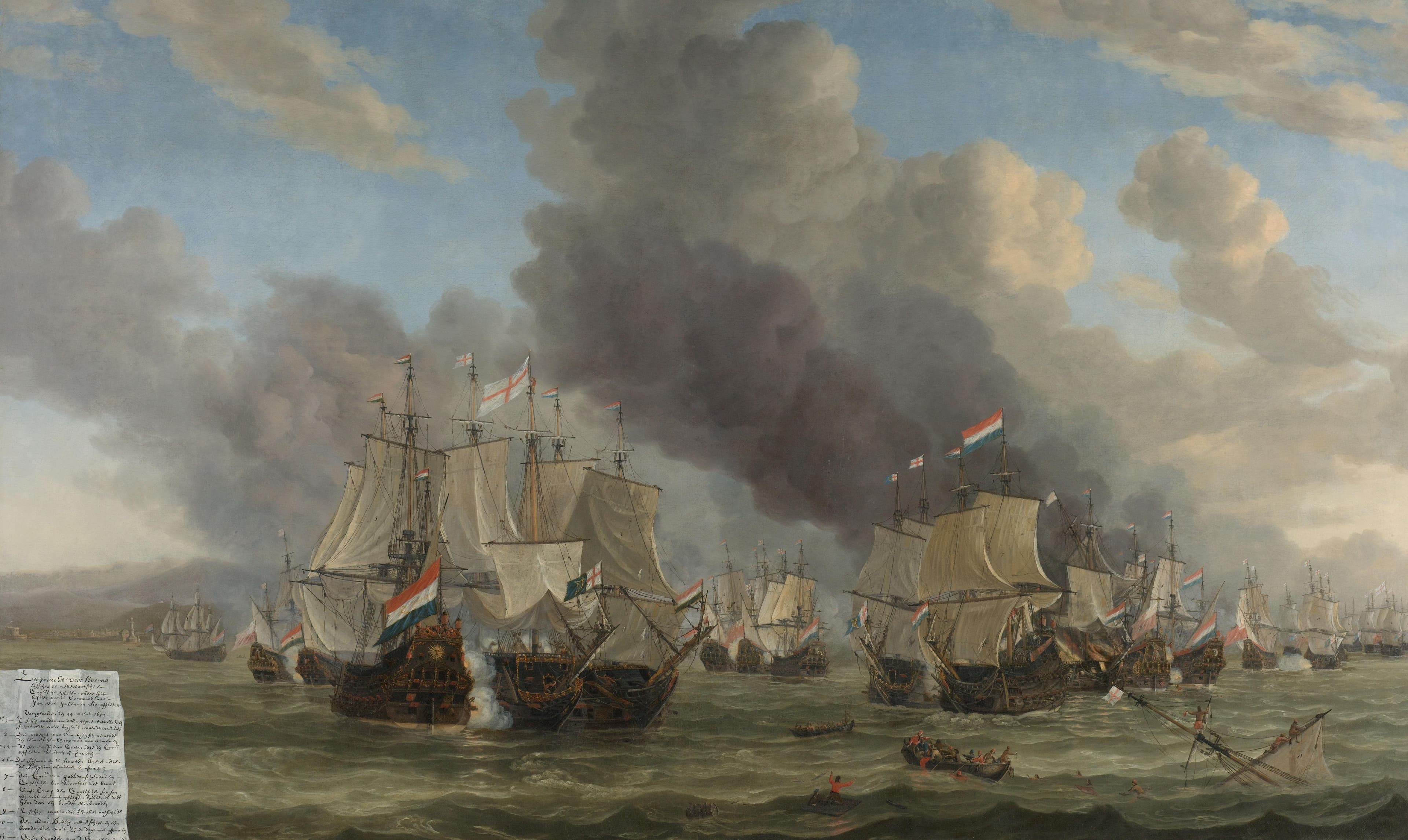 The Battle of Livorno — Reinier Nooms