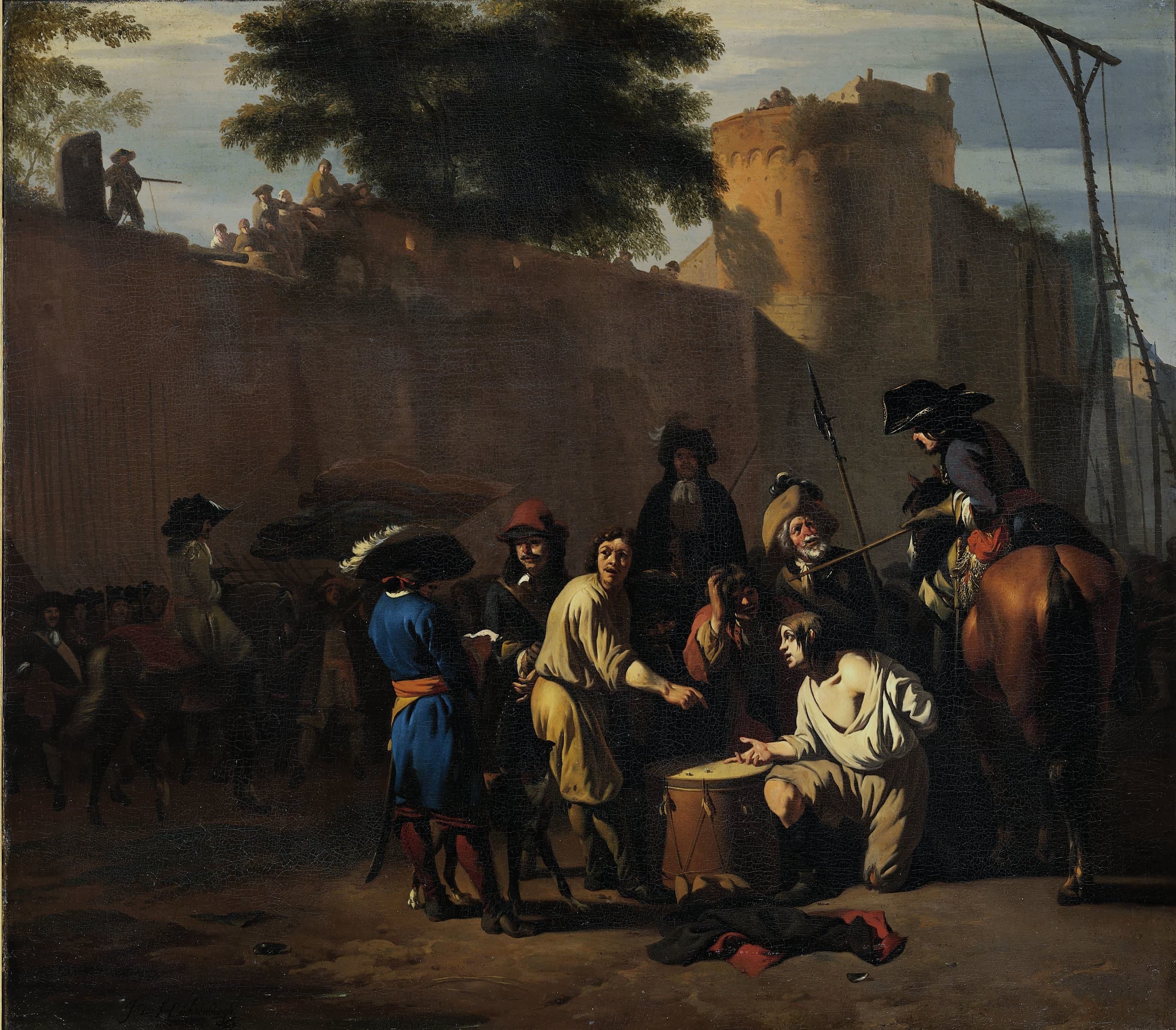 Het dobbelspel om het leven — Jan van Huchtenburg