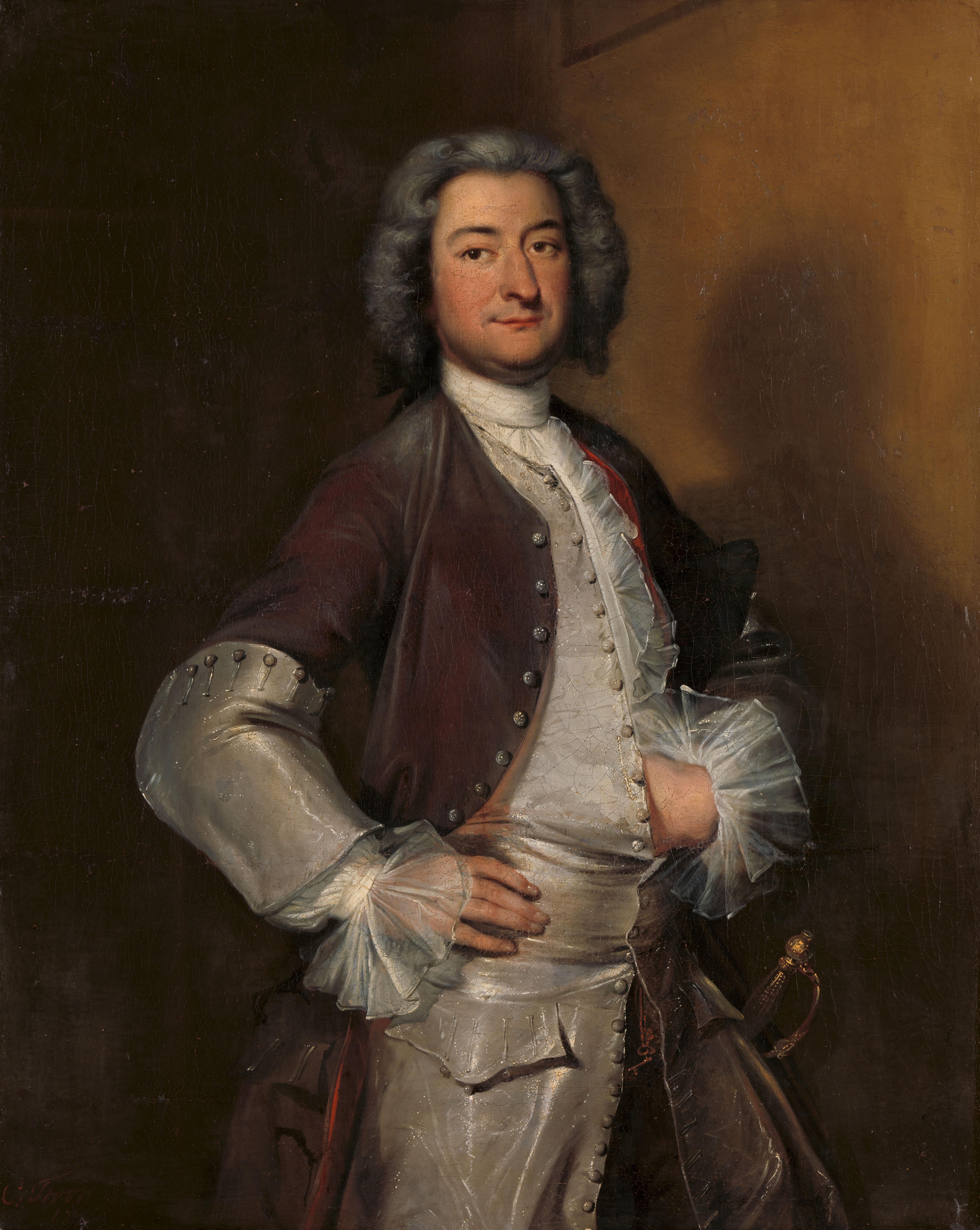 Portrait of Isaac Sweers, Chief Officer of Amsterdam and Governor of the Dutch East India Company — Cornelis Troost