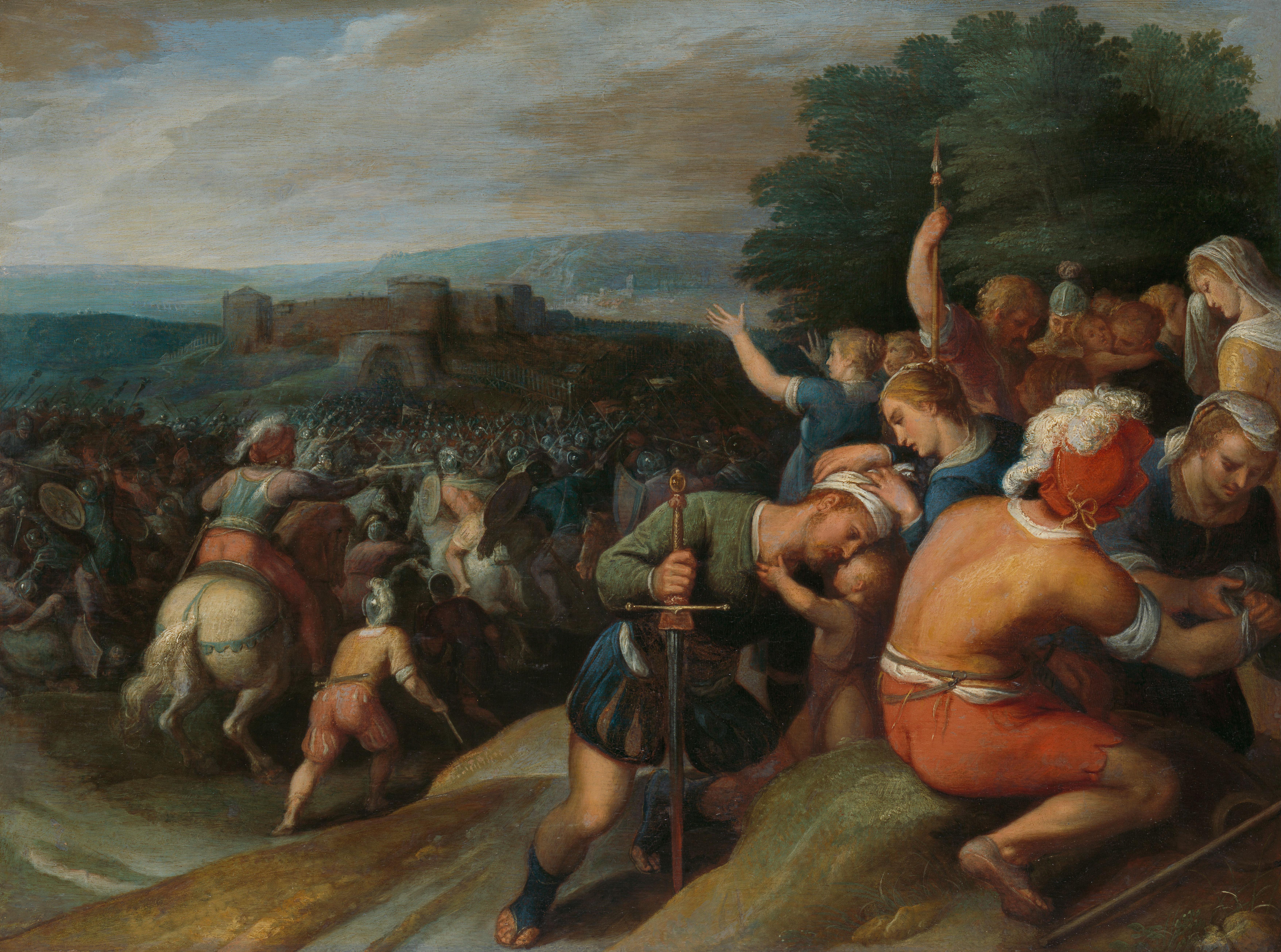 De Bataven sluiten de Romeinen bij Vetera in — Otto van Veen