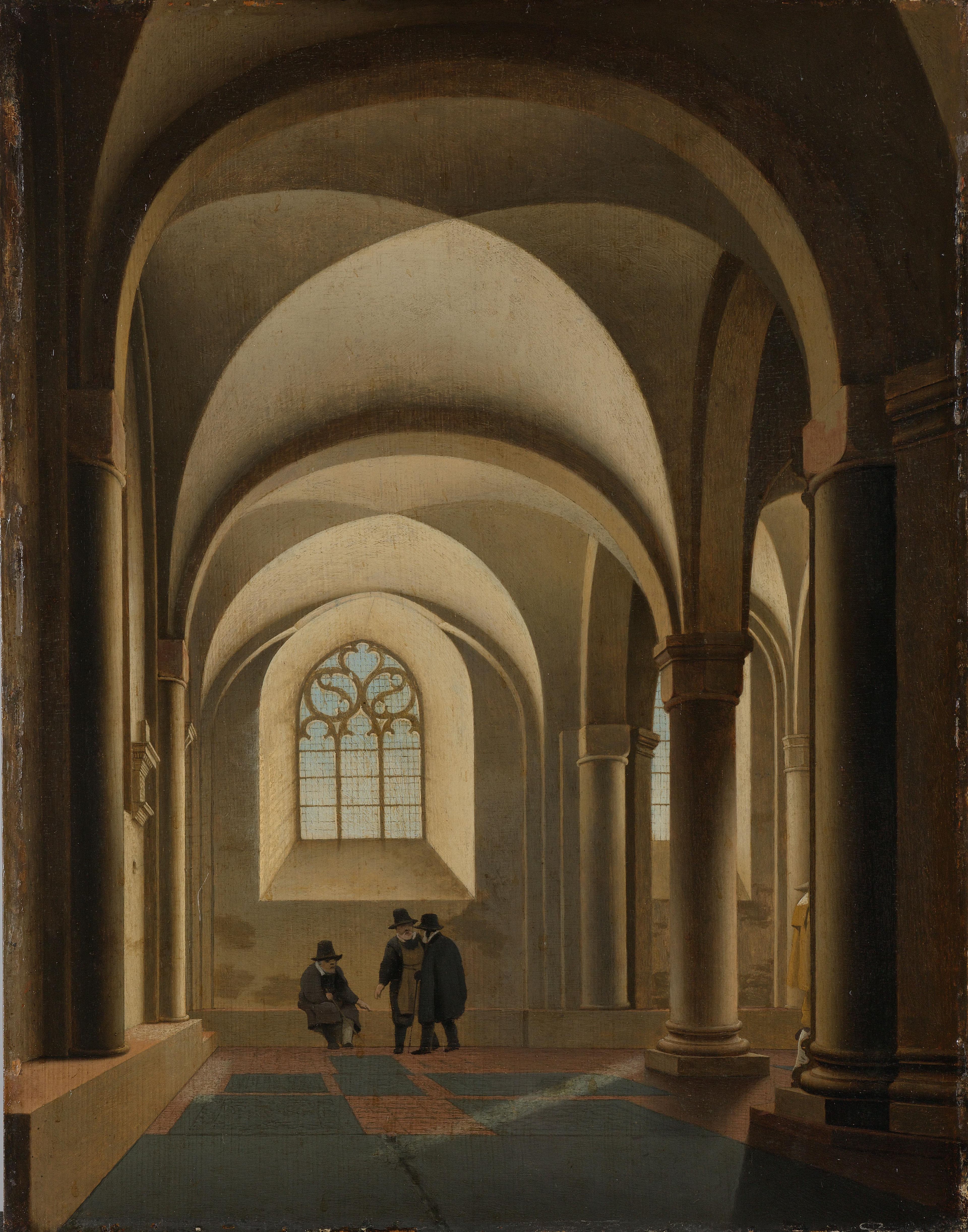 De westelijke traveeën van de zuidelijke beuk van de Mariakerk te Utrecht — Pieter Jansz Saenredam