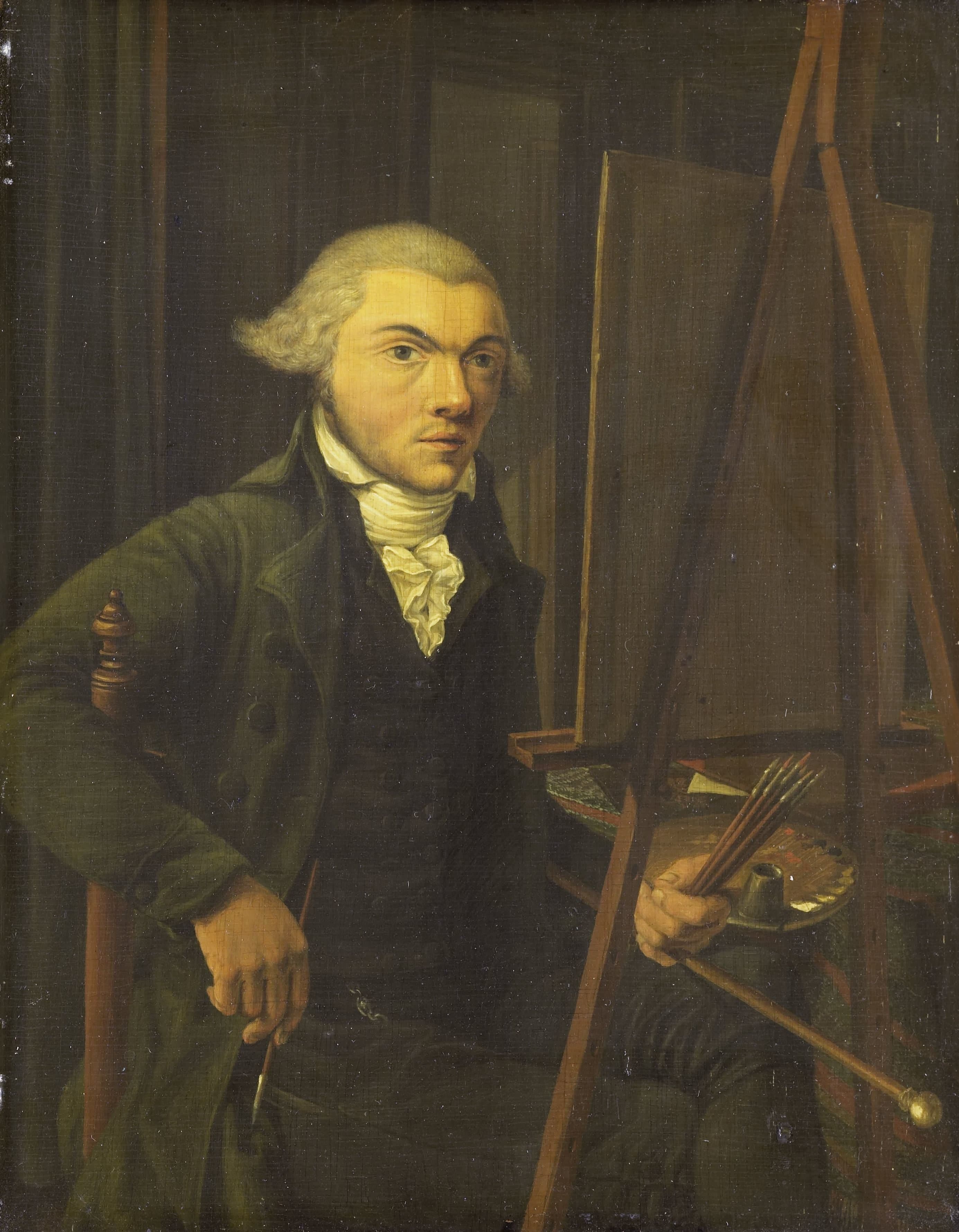 Portrait of a Painter, probably Harmanus Uppink — Willem Uppink