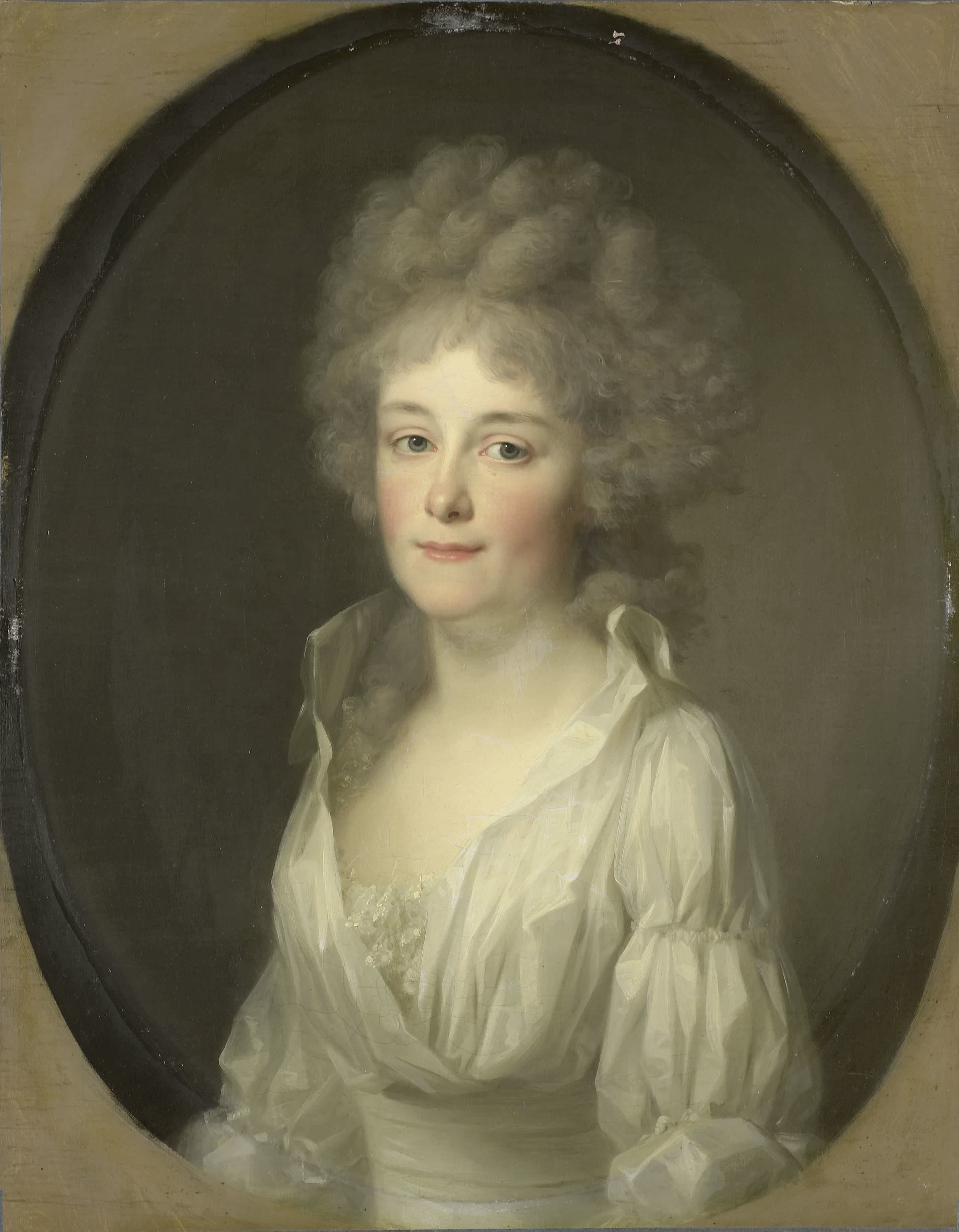 Portrait of Johanna Ferdinanda van Collen, Wife of Salomon Rendorp — Johann Friedrich August Tischbein