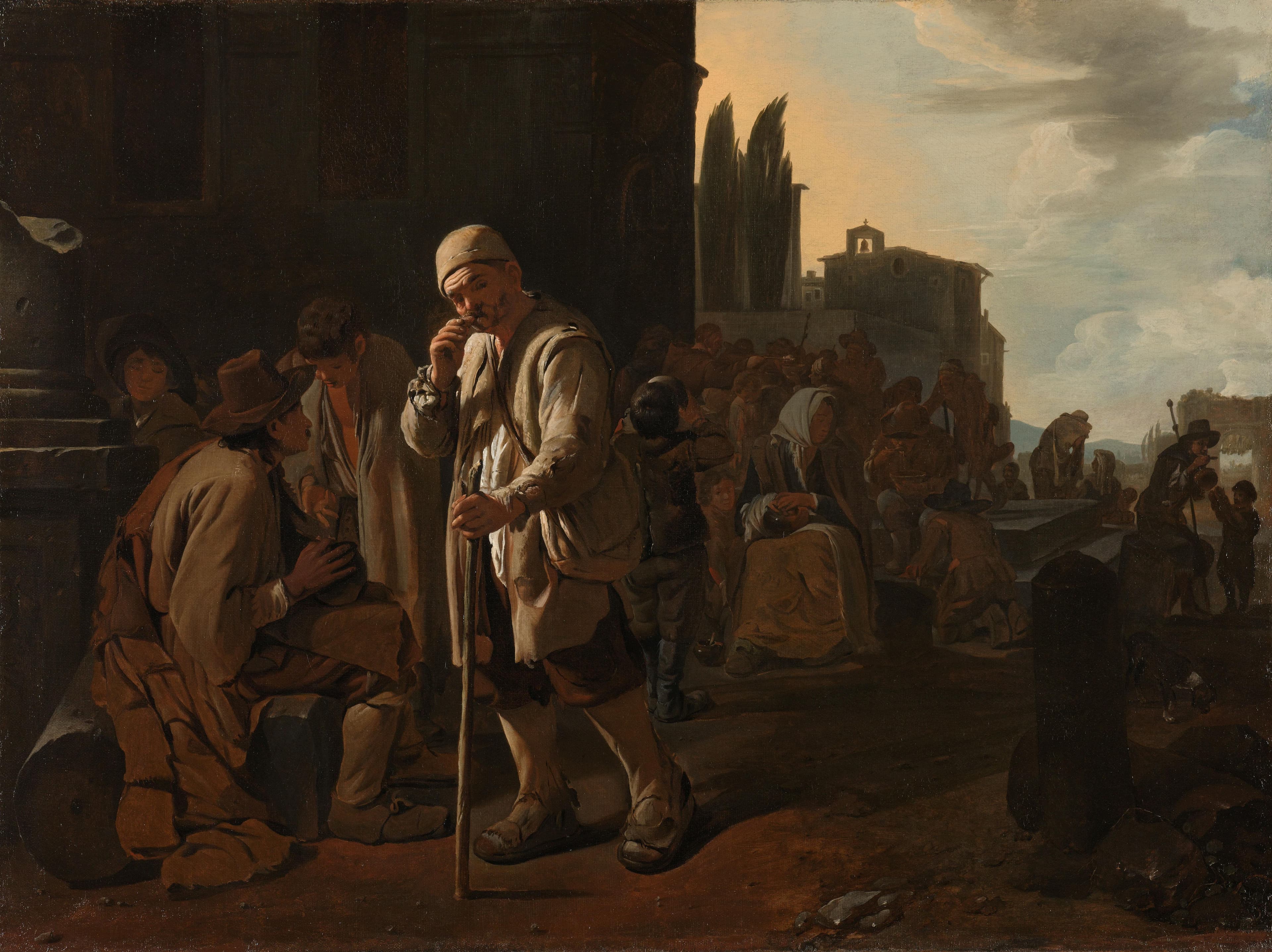 De hongerigen spijzen — Michael Sweerts