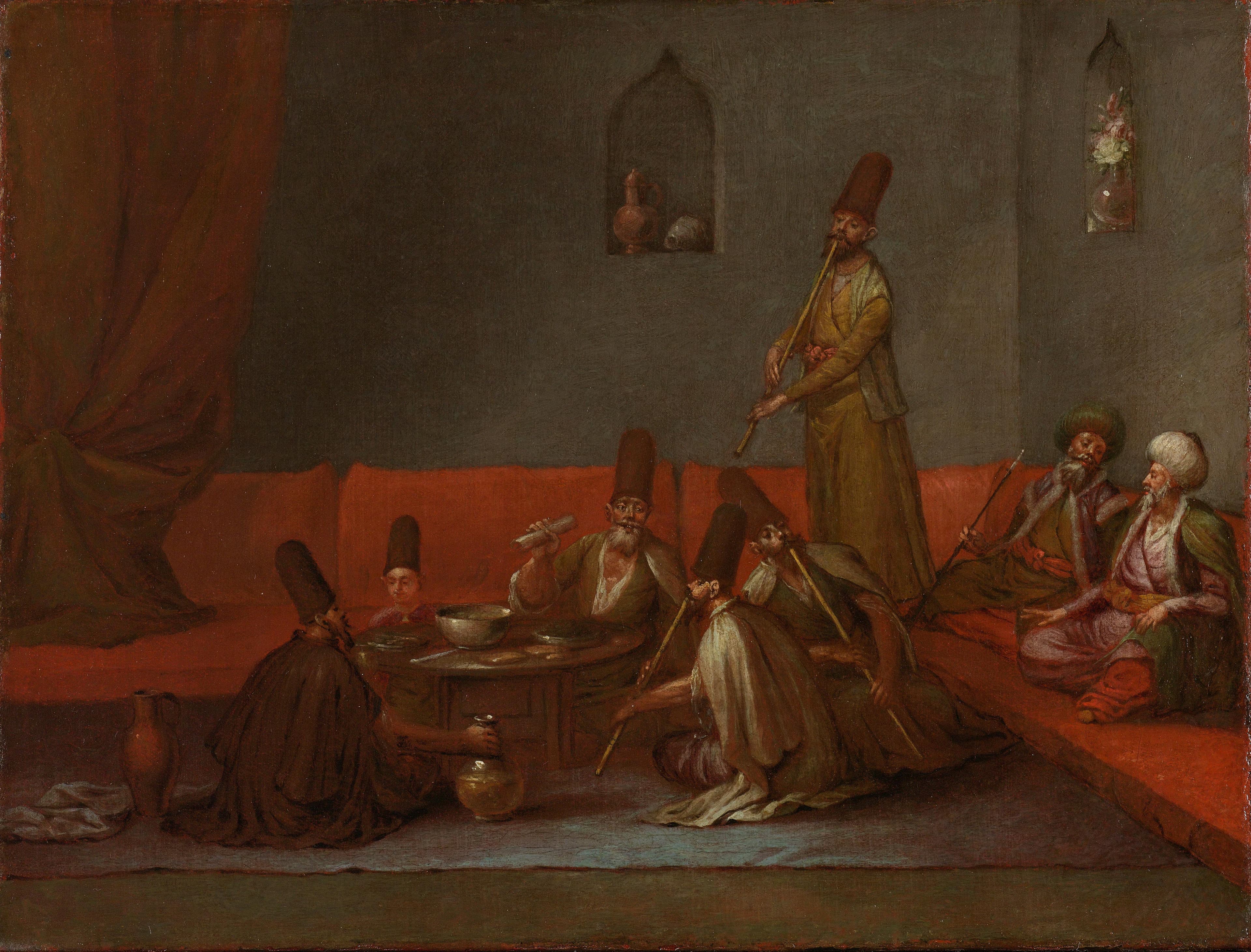 Dervishes Sharing a Meal — Jean Baptiste Vanmour