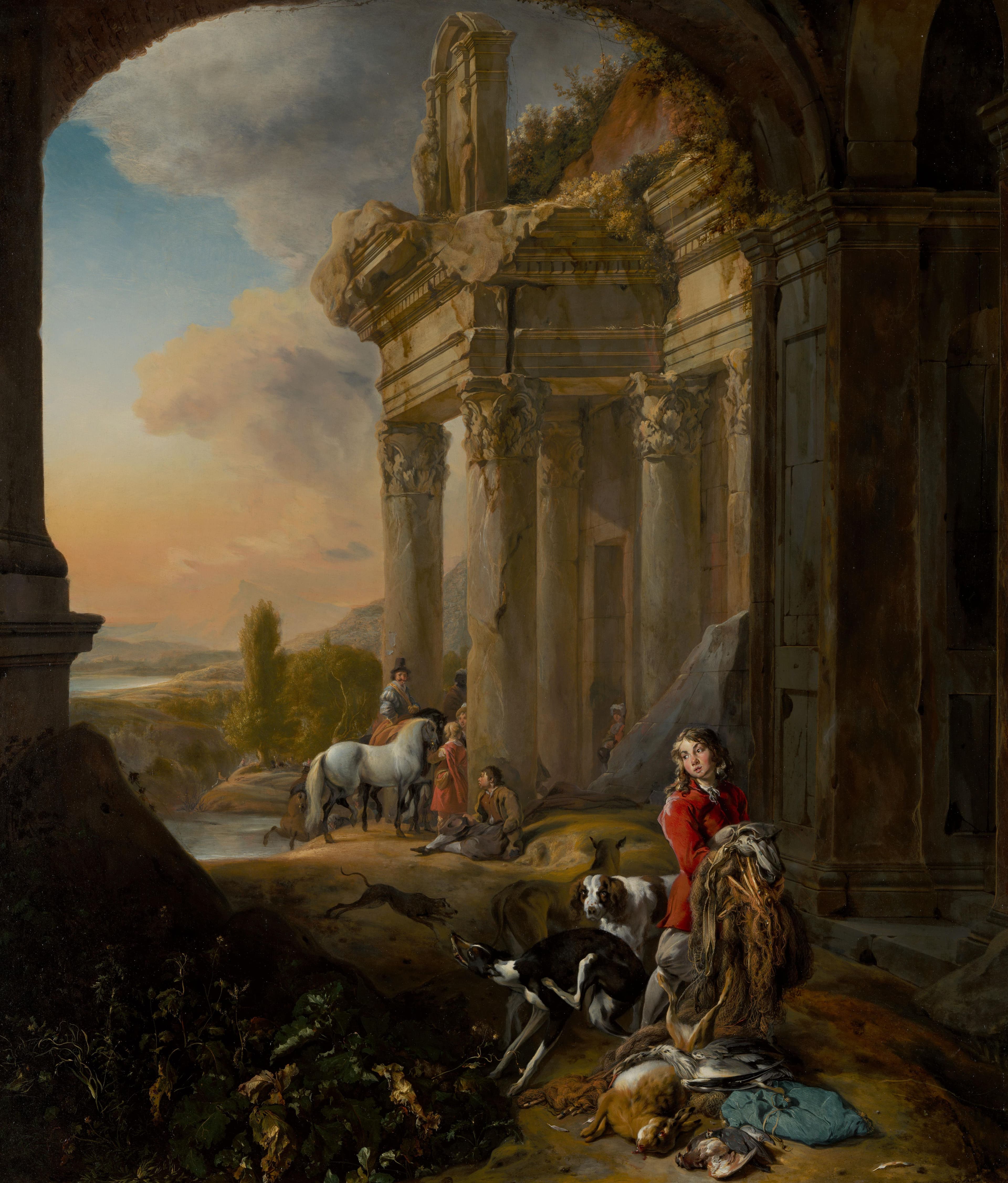Na de jacht (Après la Chasse) — Jan Baptist Weenix