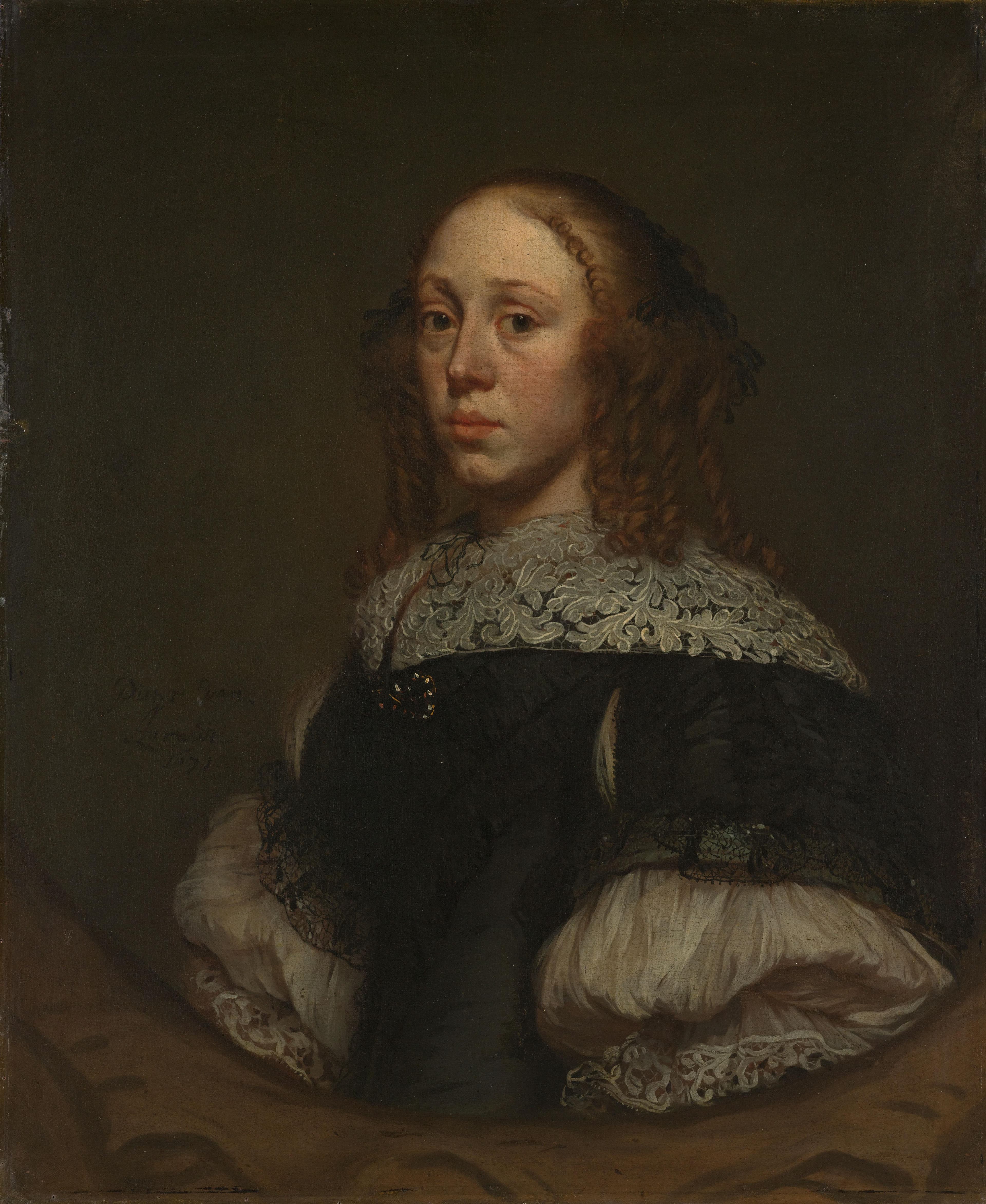Portret van een vrouw — Pieter van Anraedt