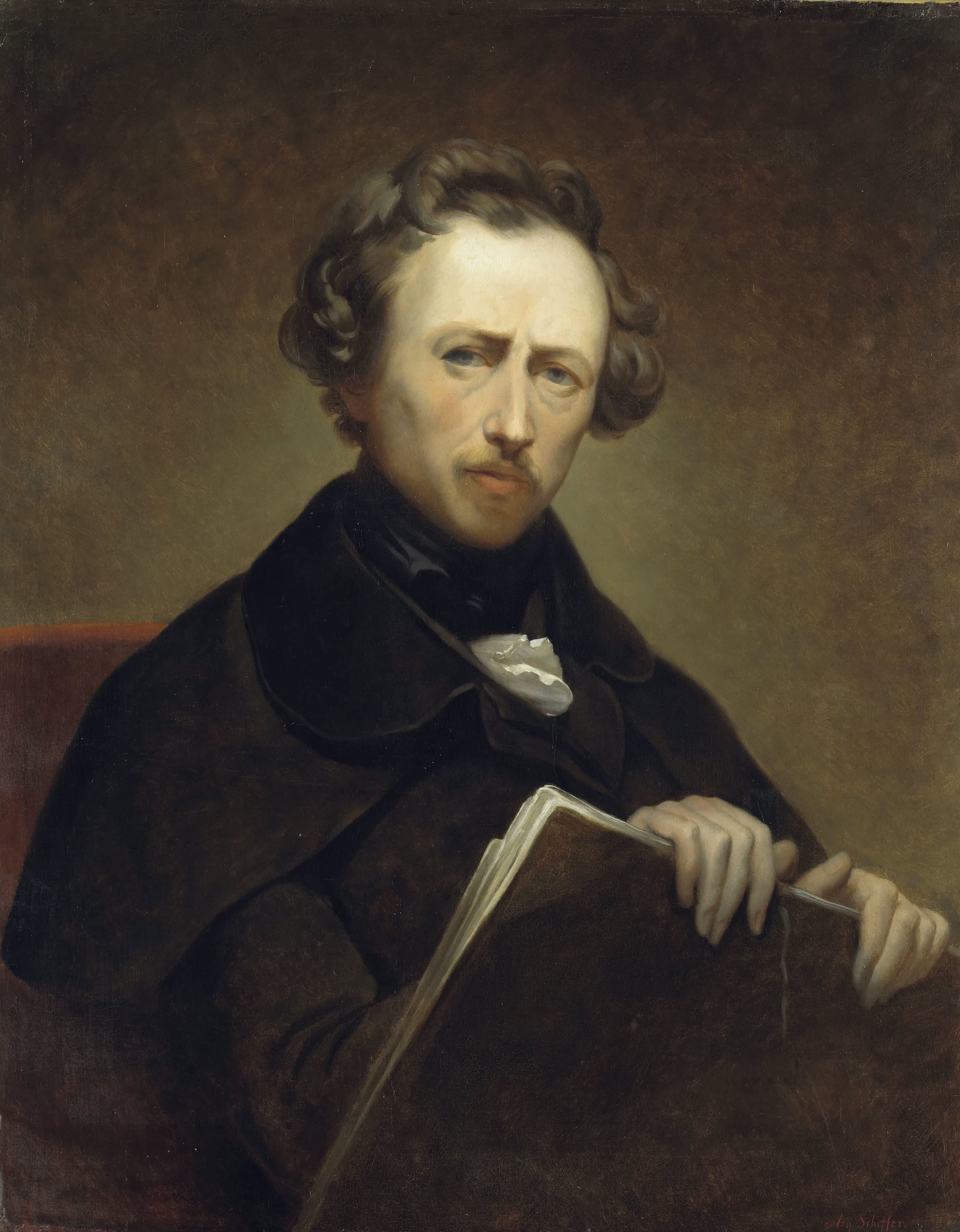 Zelfportret op 43-jarige leeftijd — Ary Scheffer