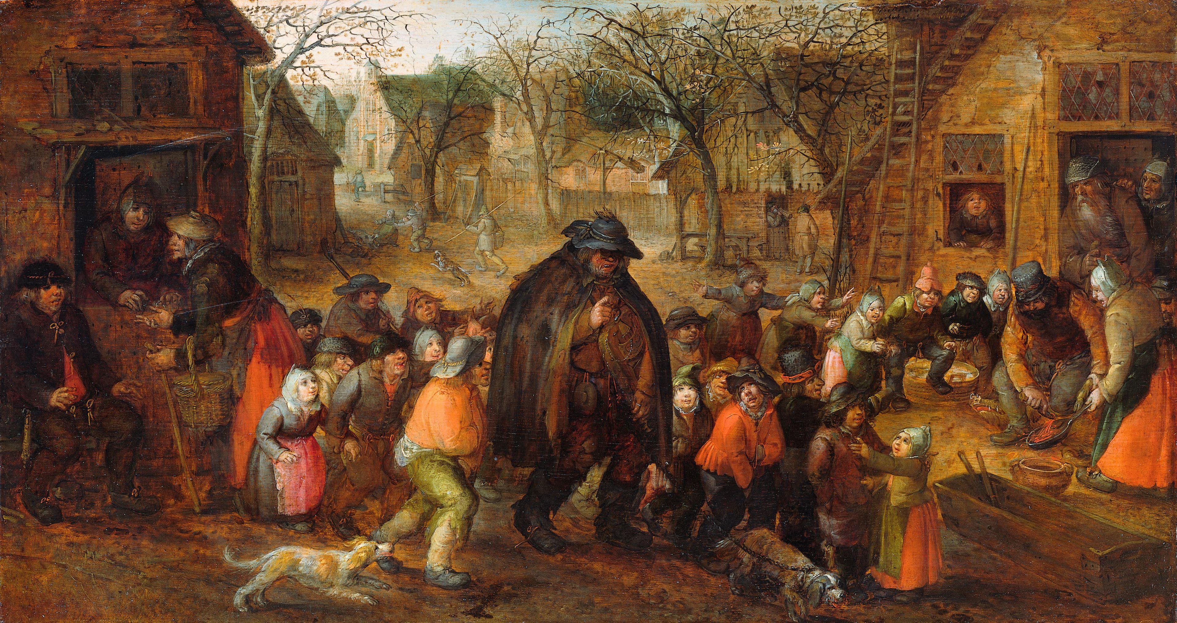Blind Hurdy-Gurdy Player — David Vinckboons