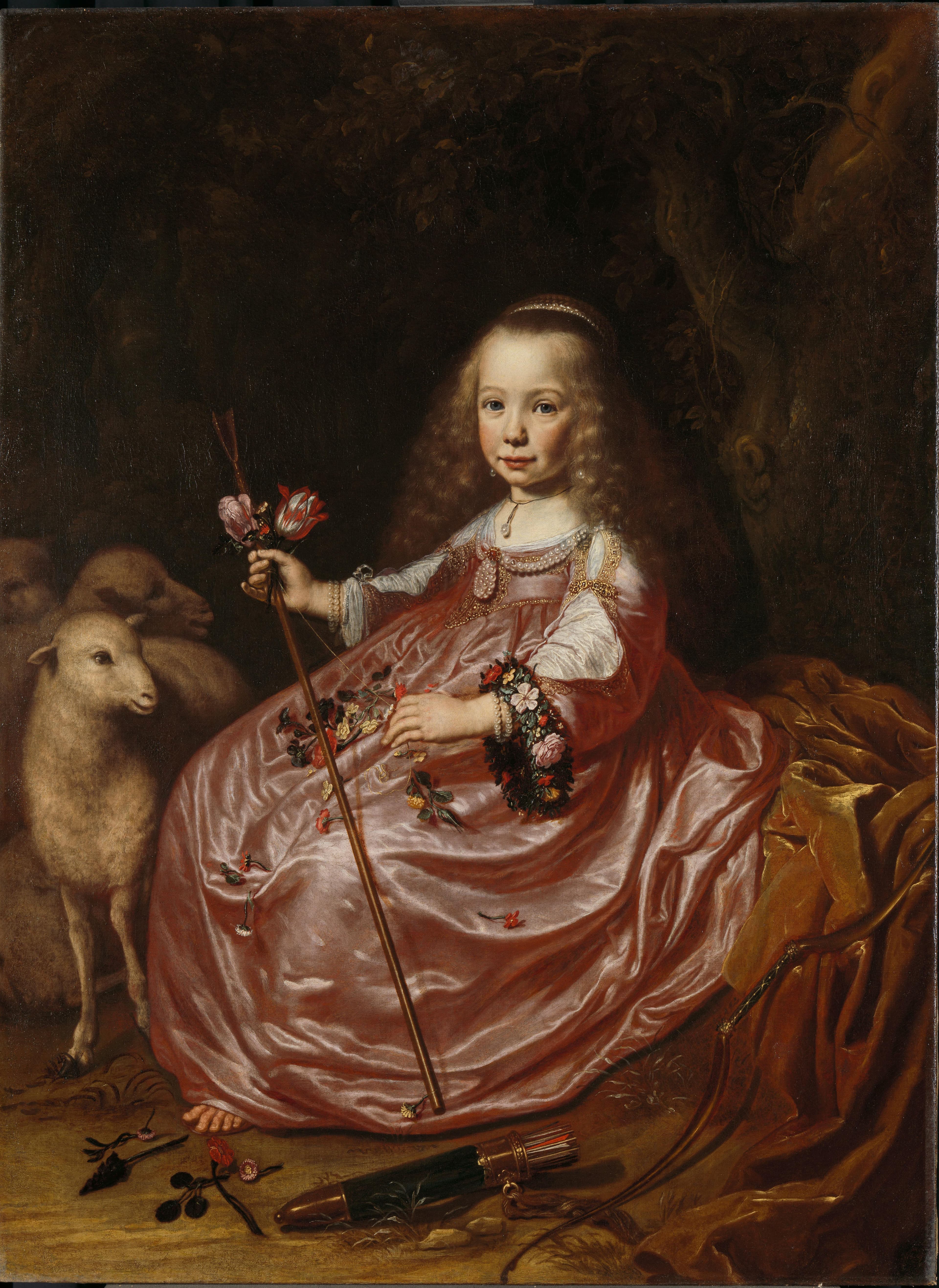 Portret van Clara Alewijn — Dirck van Santvoort