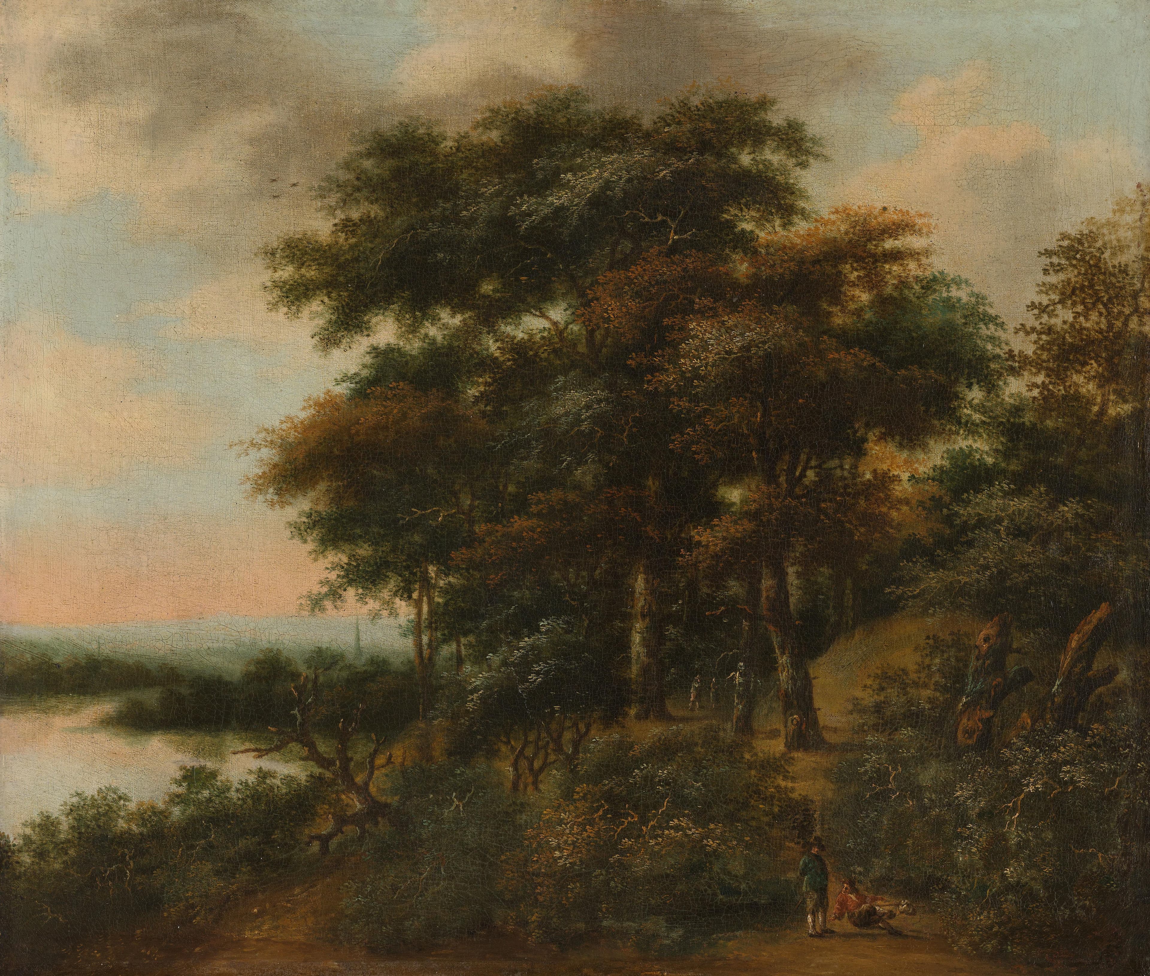 Boomrijk landschap — Anthonie Waterloo