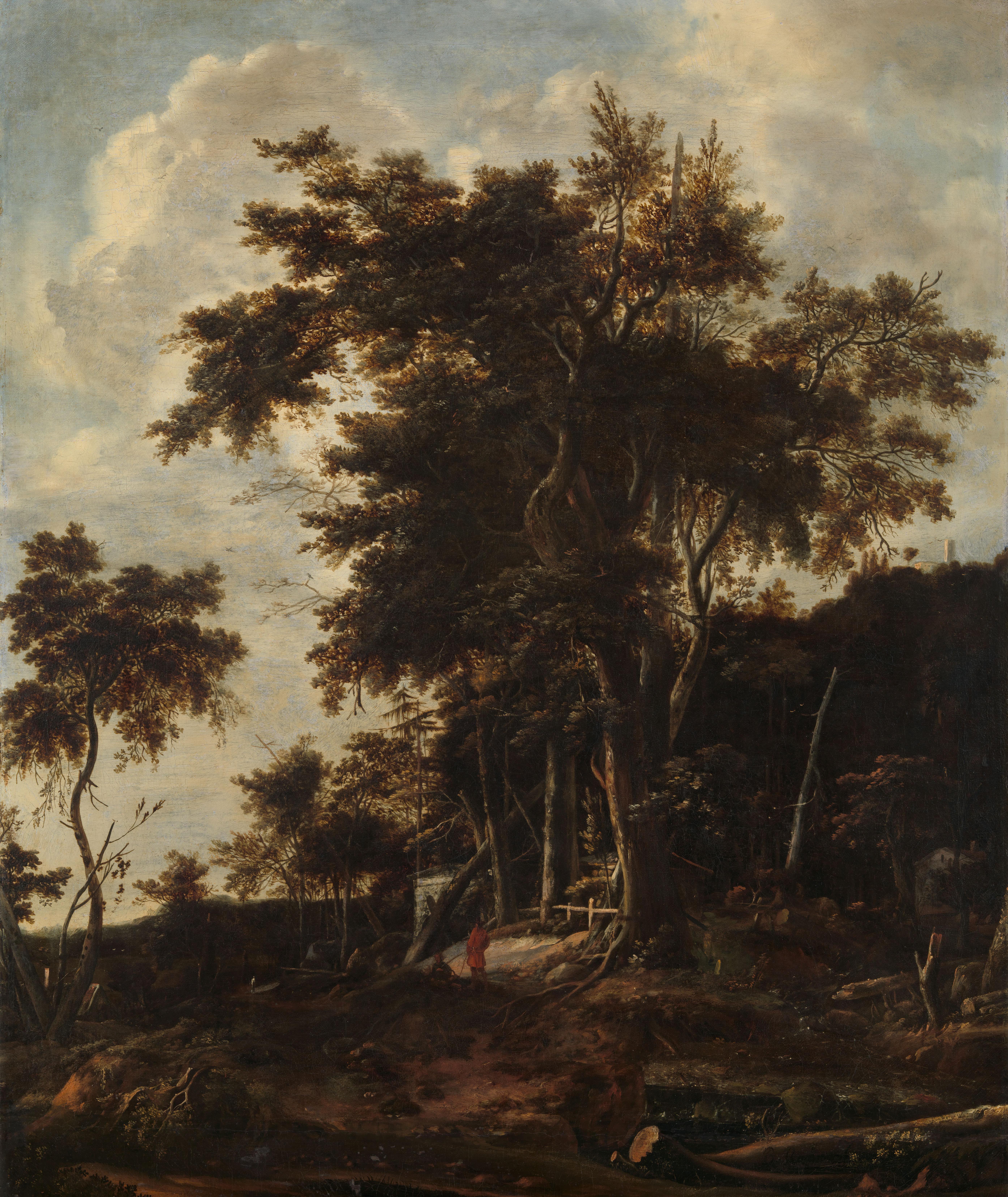 Forest landscape with a woodsman's shed — Roelant Roghman