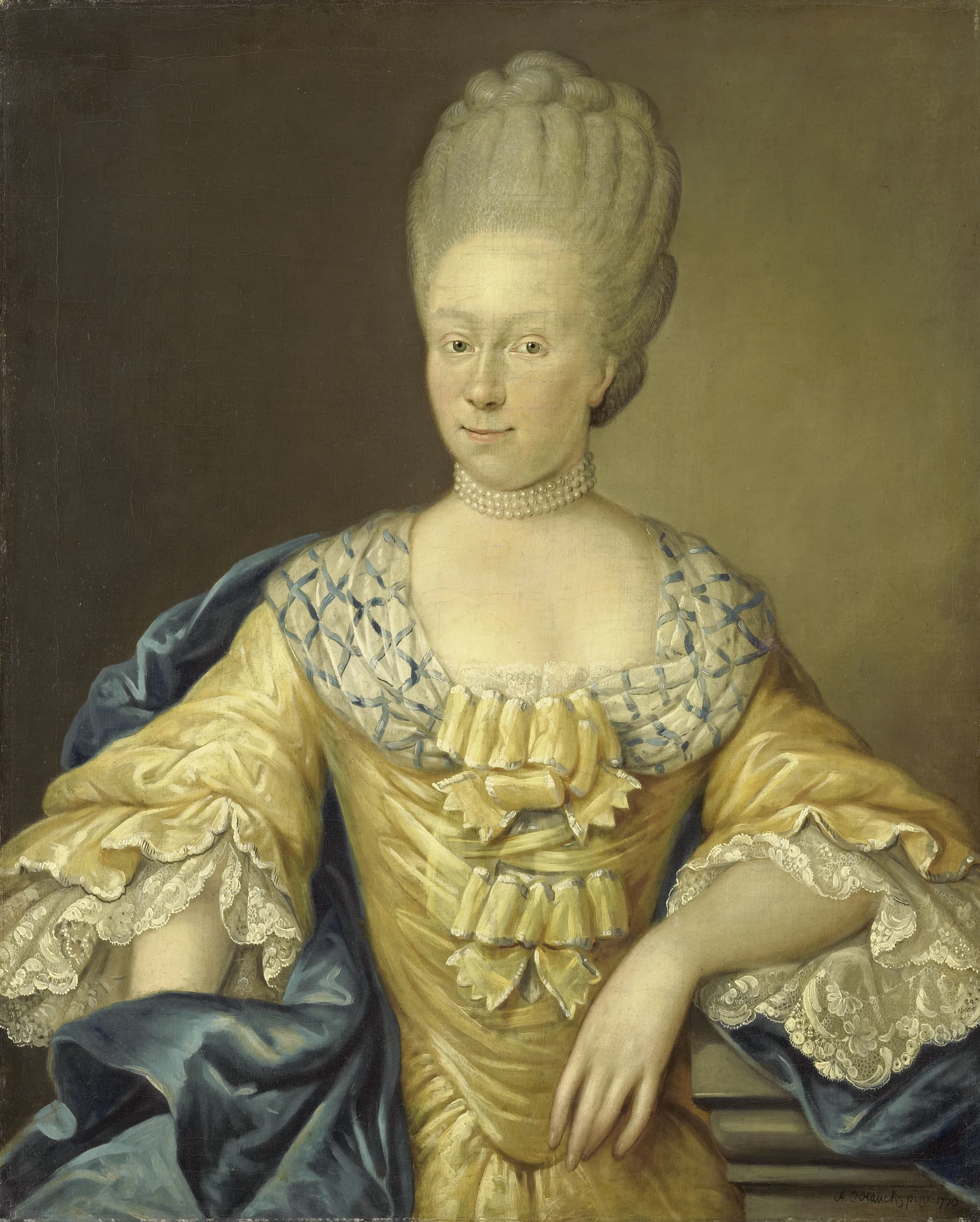 Adriana Johanna van Heusden, Wife of Johan Arnold Zoutman — August Christian Hauck